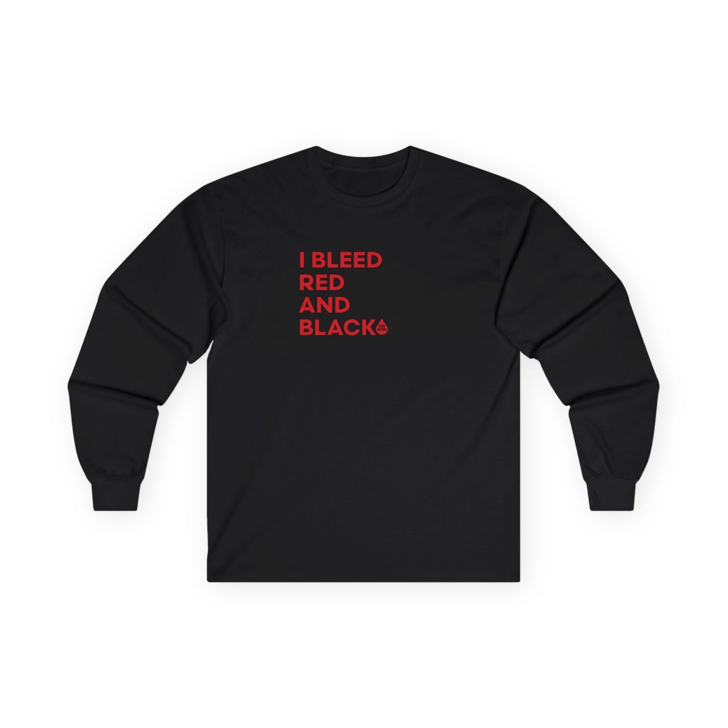 I Bleed Red & Black Long Sleeve T