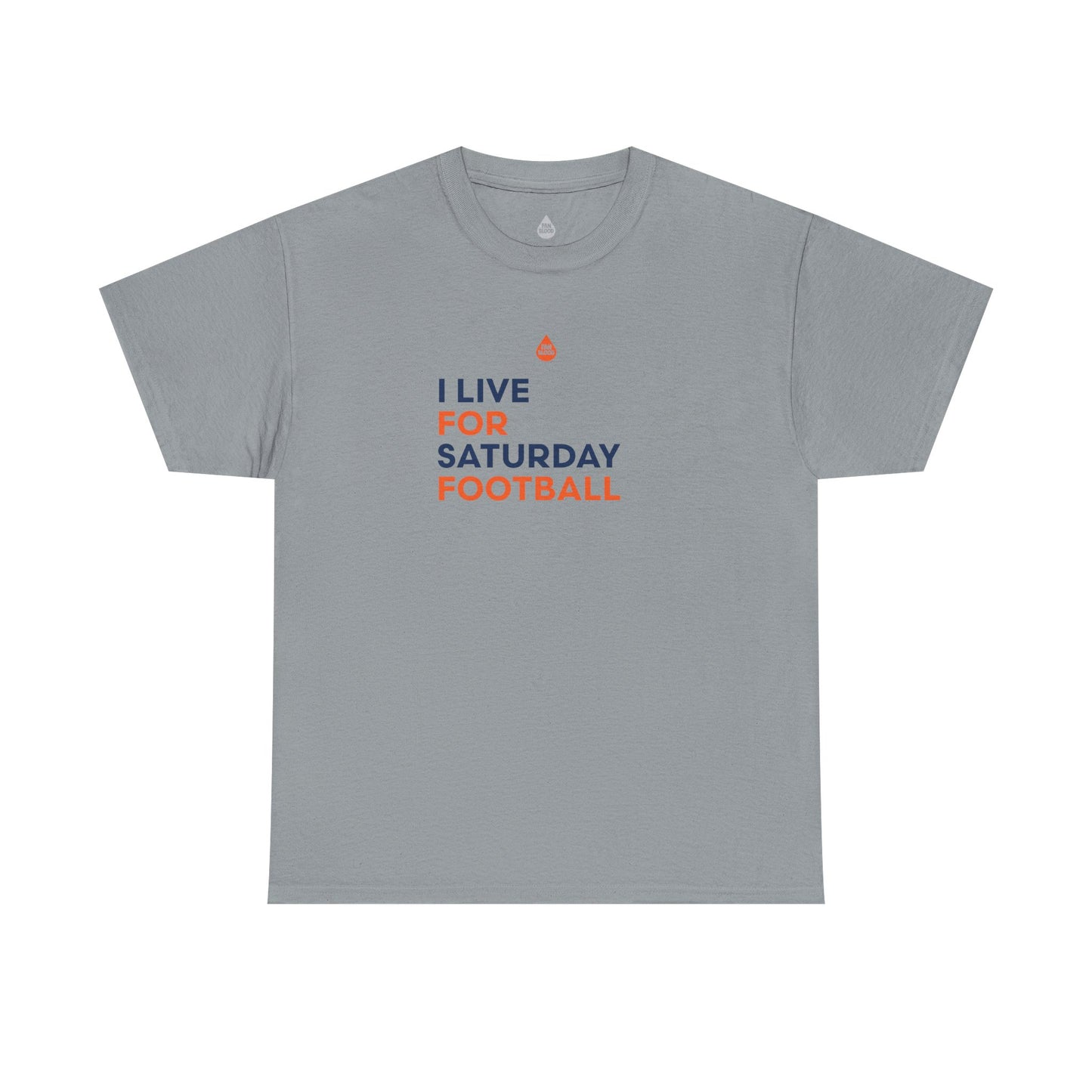 Orange & Blue Saturday Football T-Shirt