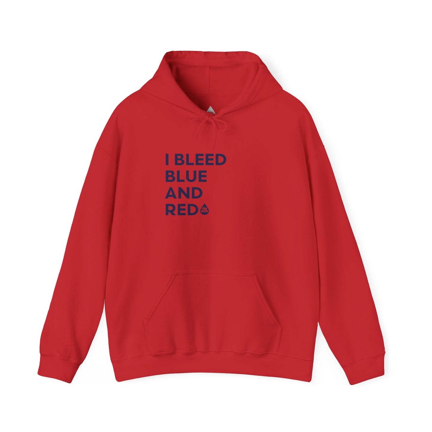 I Bleed Blue & Red Hoodie