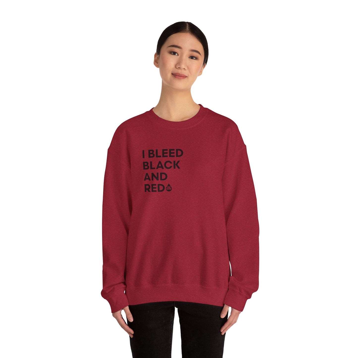 I Bleed Black & Red Sweatshirt