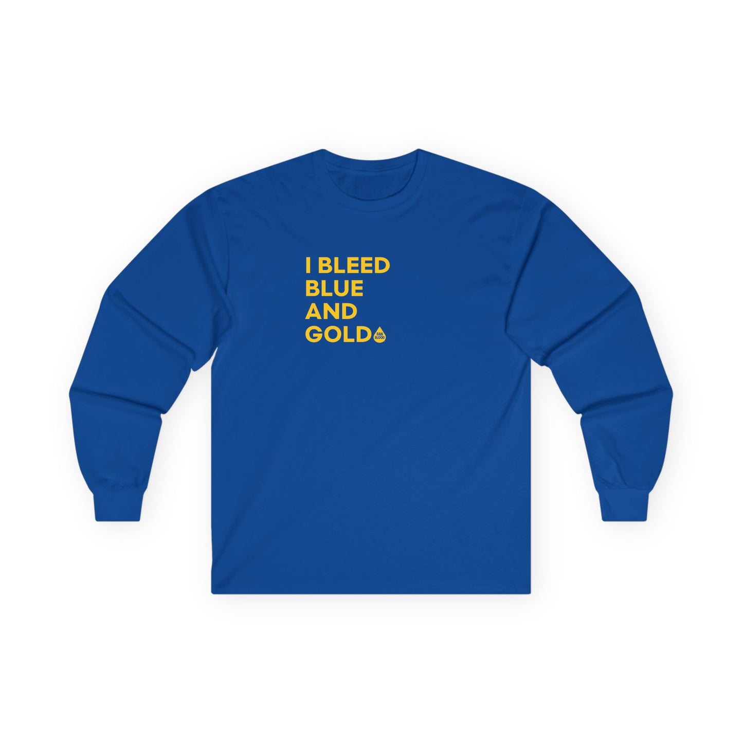 I Bleed Blue & Gold Long Sleeve T
