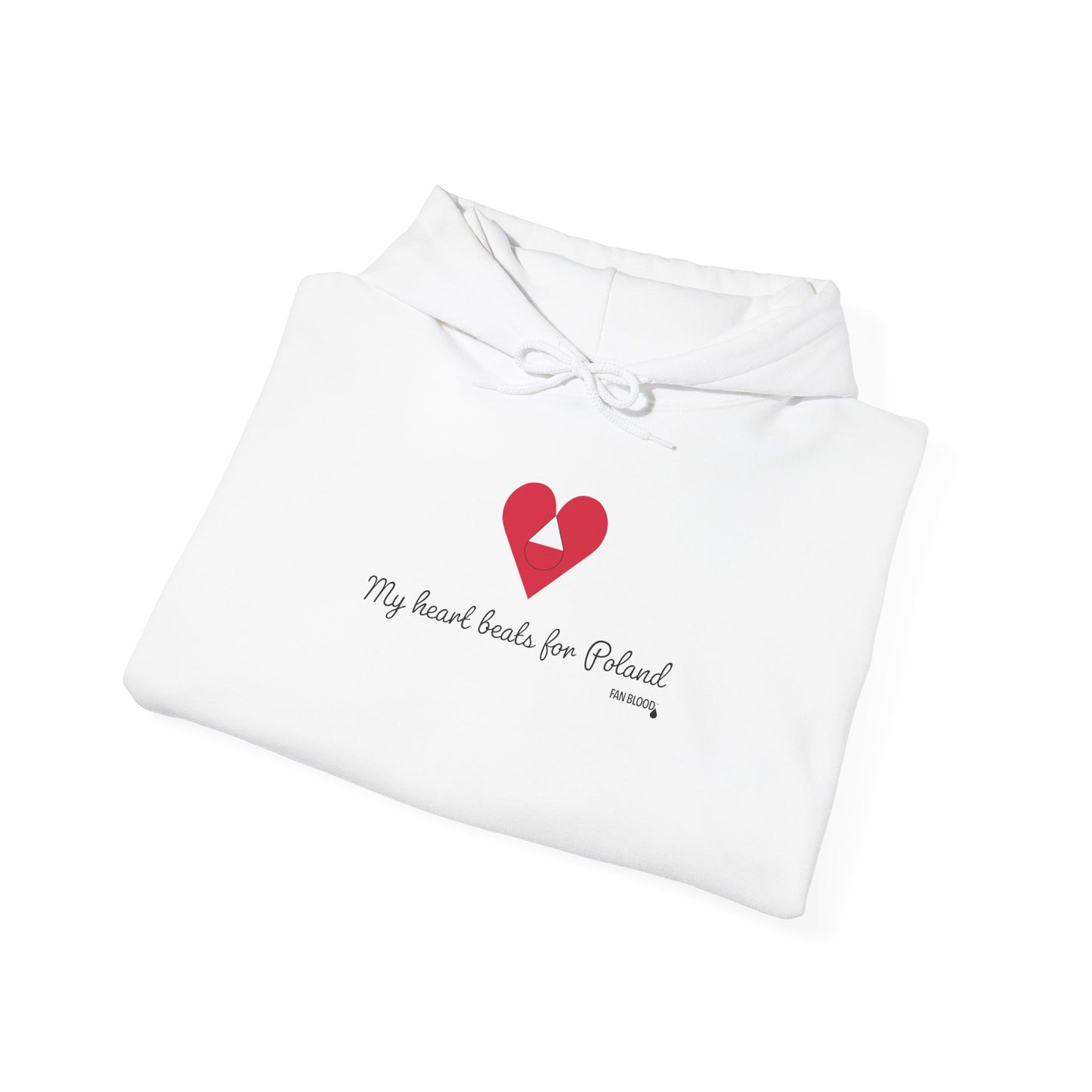 Poland Heart Beats Hoodie