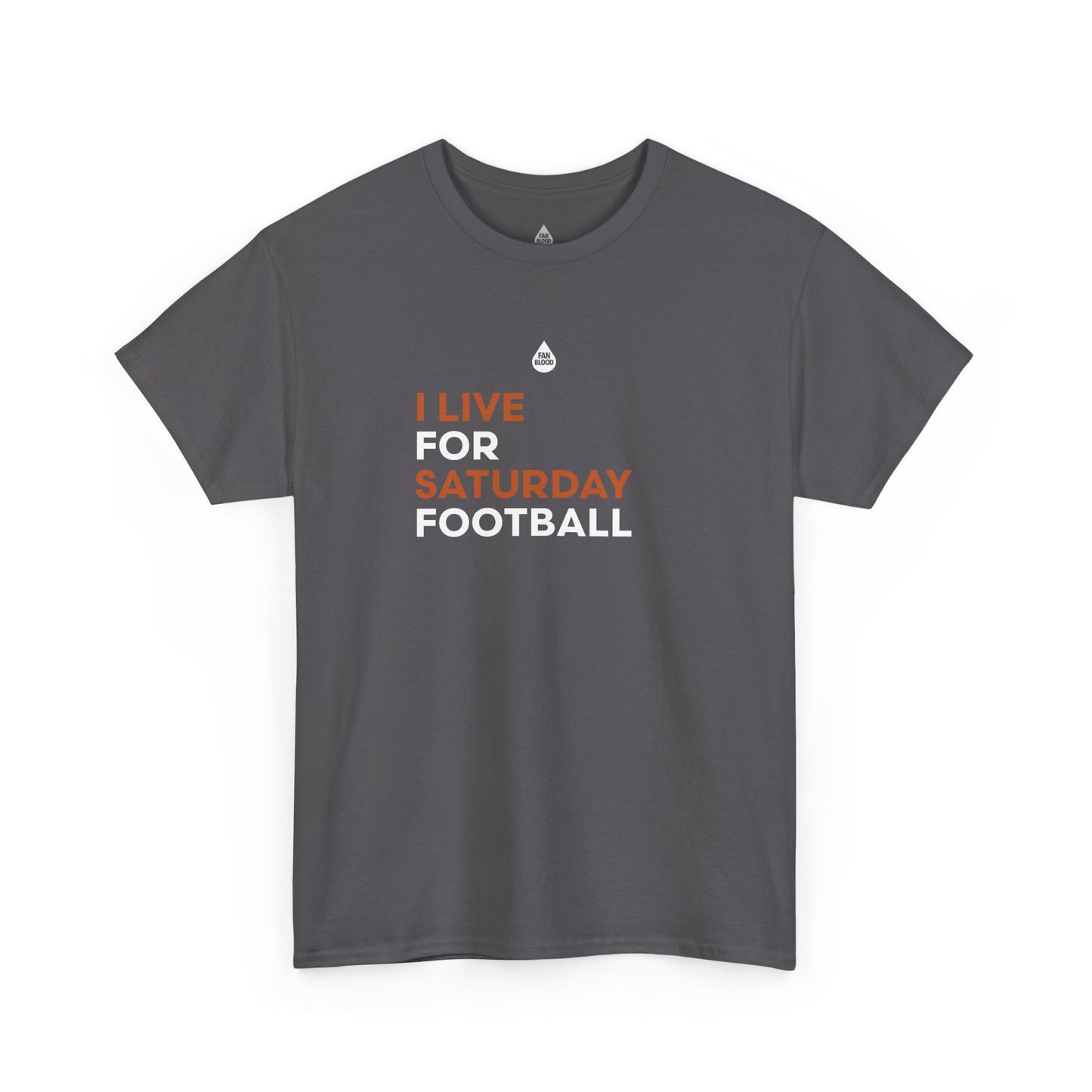 Orange & White Saturday Football T-Shirt