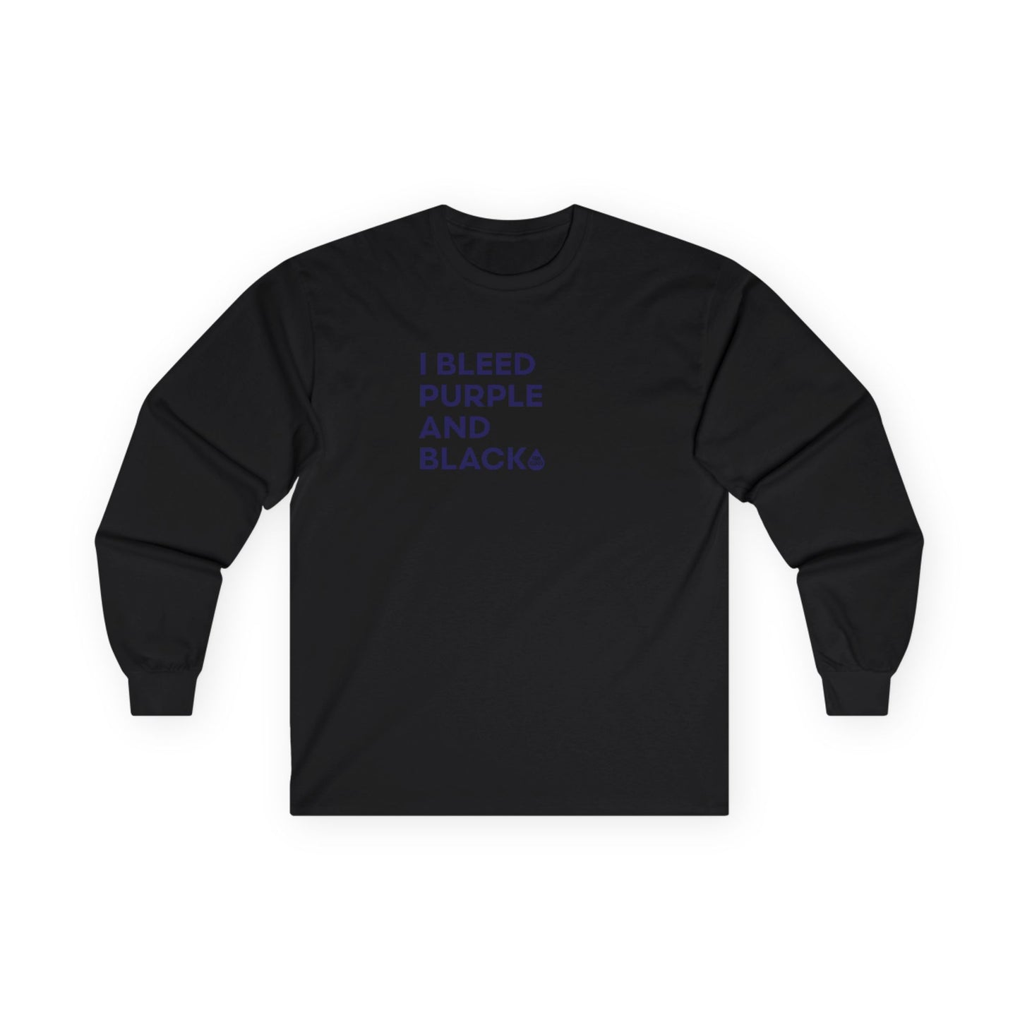 I Bleed Purple & Black Long Sleeve T