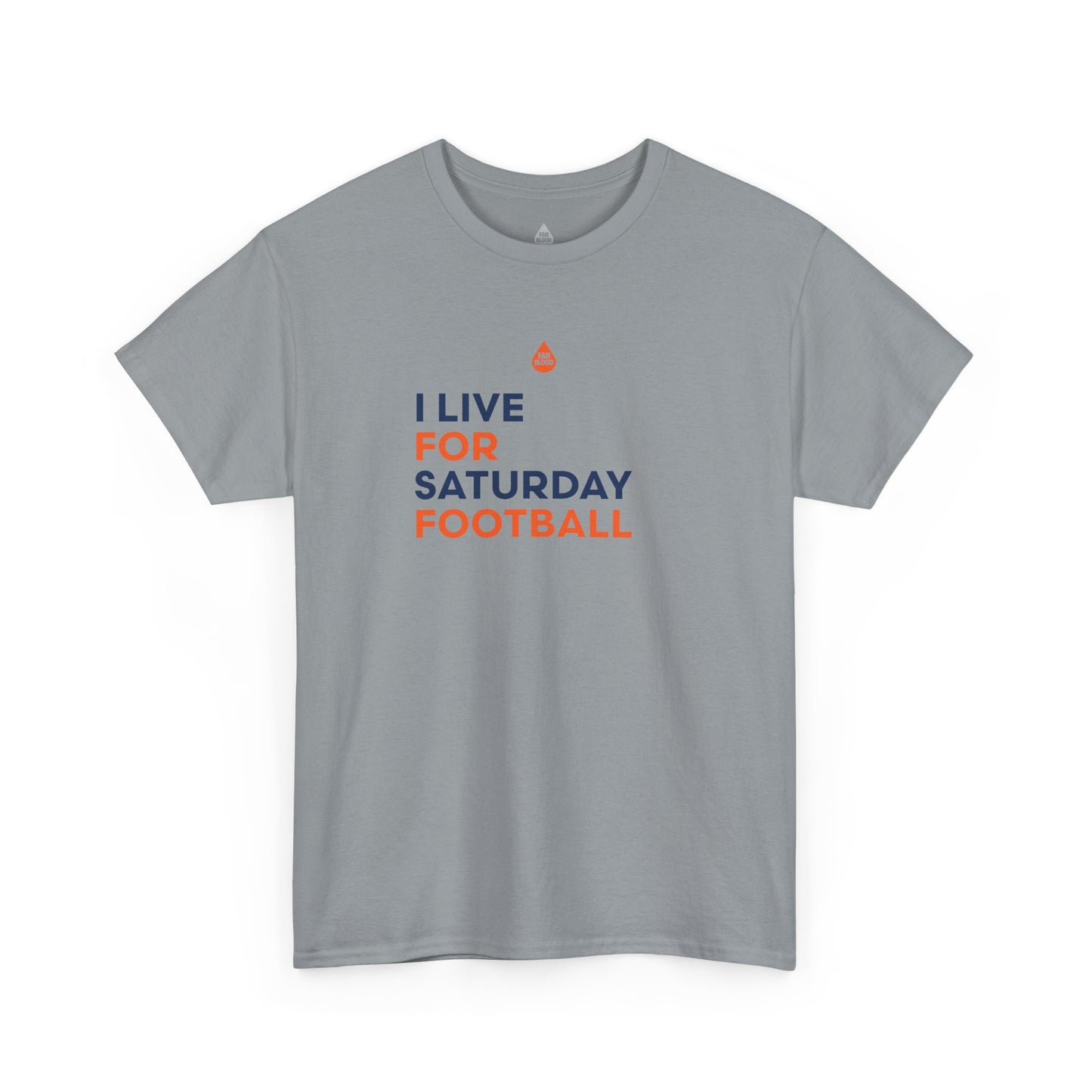 Orange & Blue Saturday Football T-Shirt