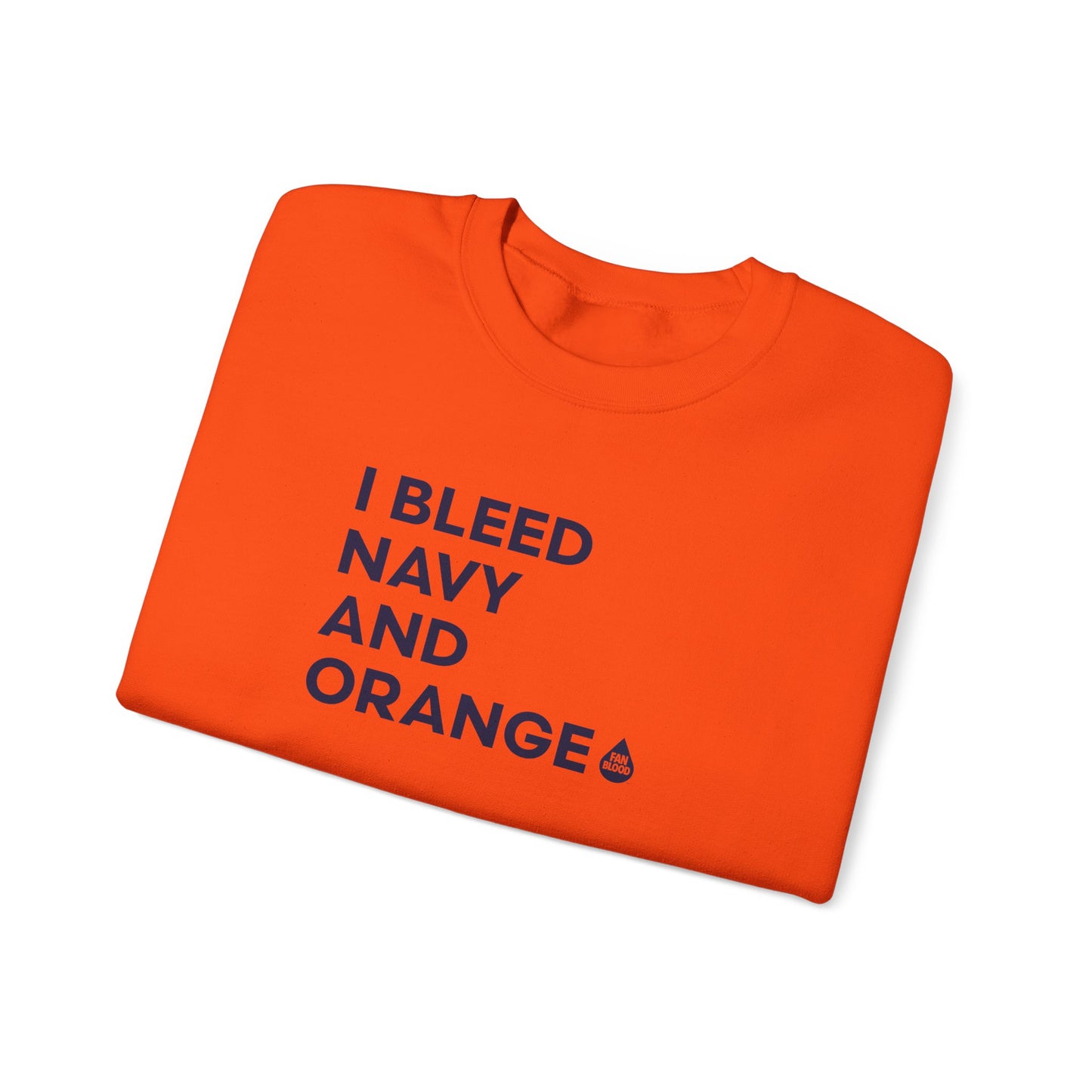 I Bleed Navy & Orange Sweatshirt