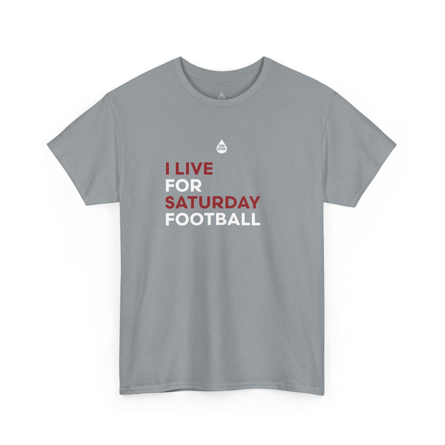 Crimson & Cream Saturday Football T-Shirt