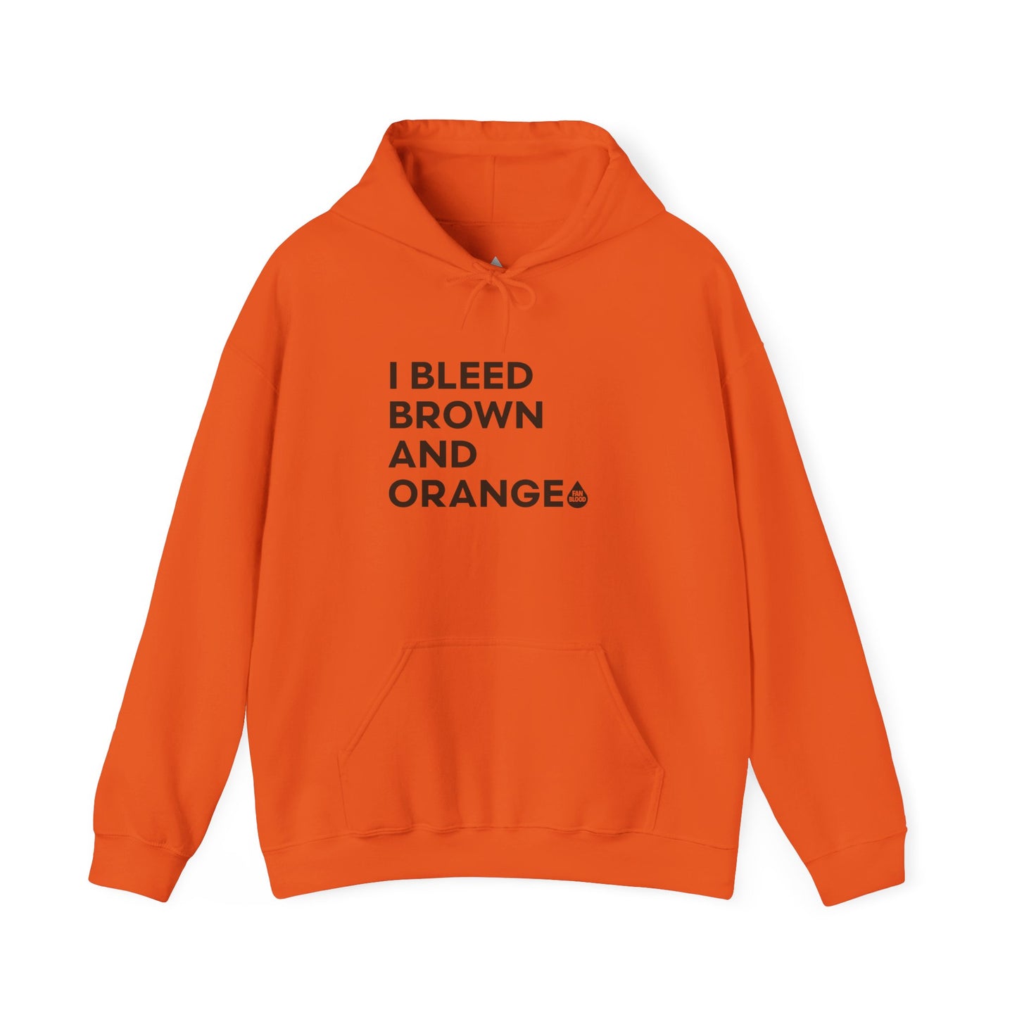 I Bleed Brown & Orange Hoodie