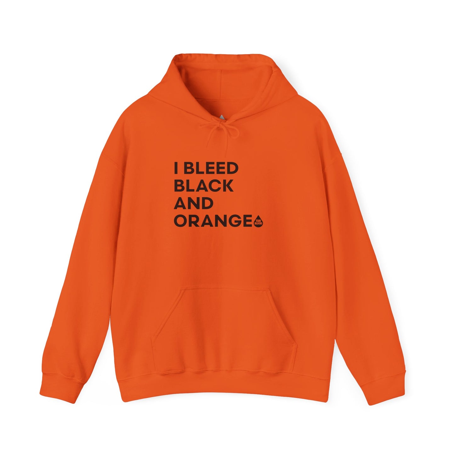I Bleed Black & Orange Hoodie