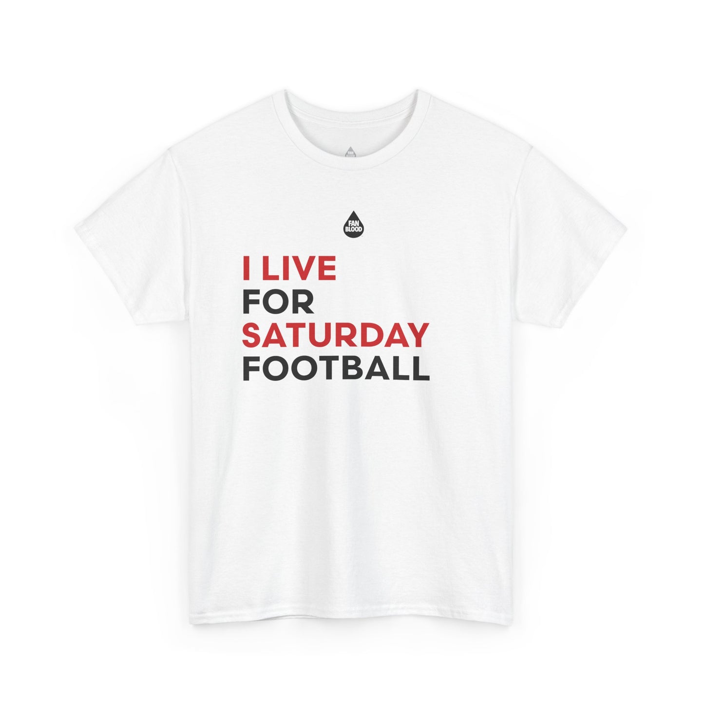 Red & Black Saturday Football T-Shirt