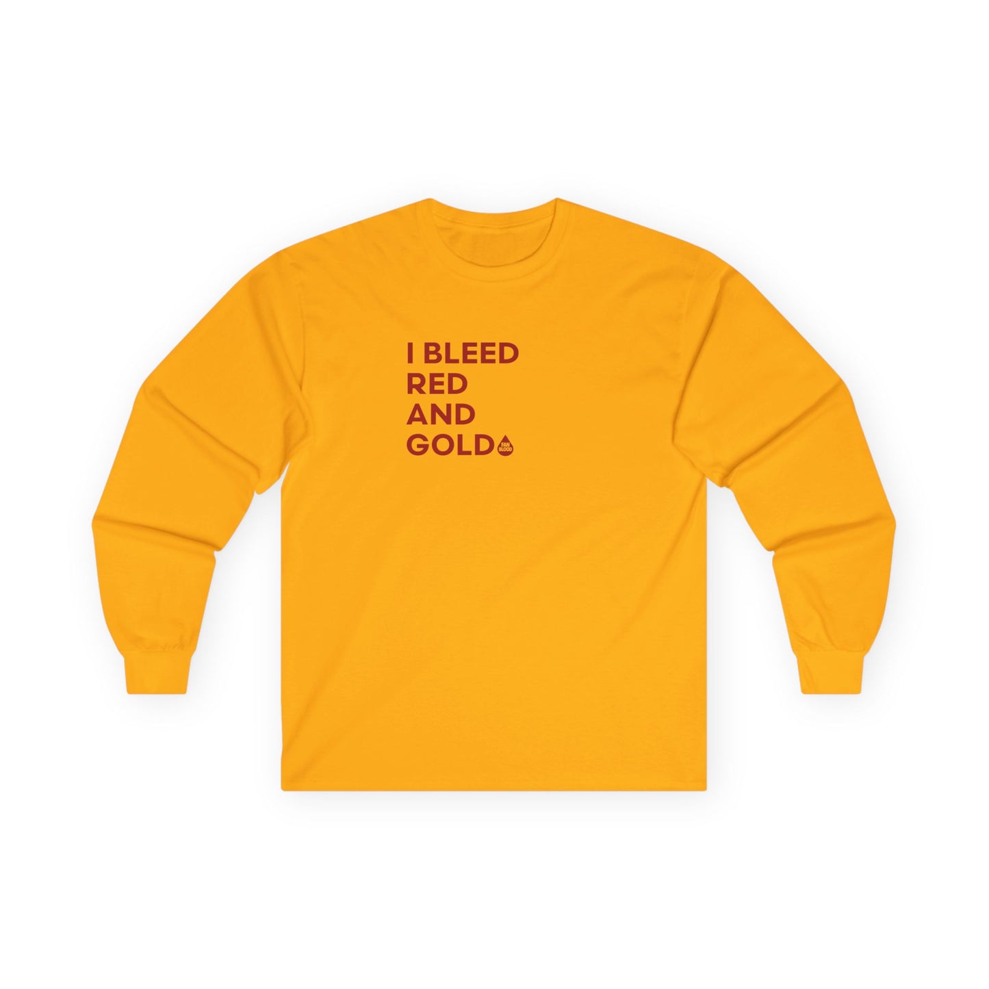 I Bleed Red & Gold Long Sleeve T