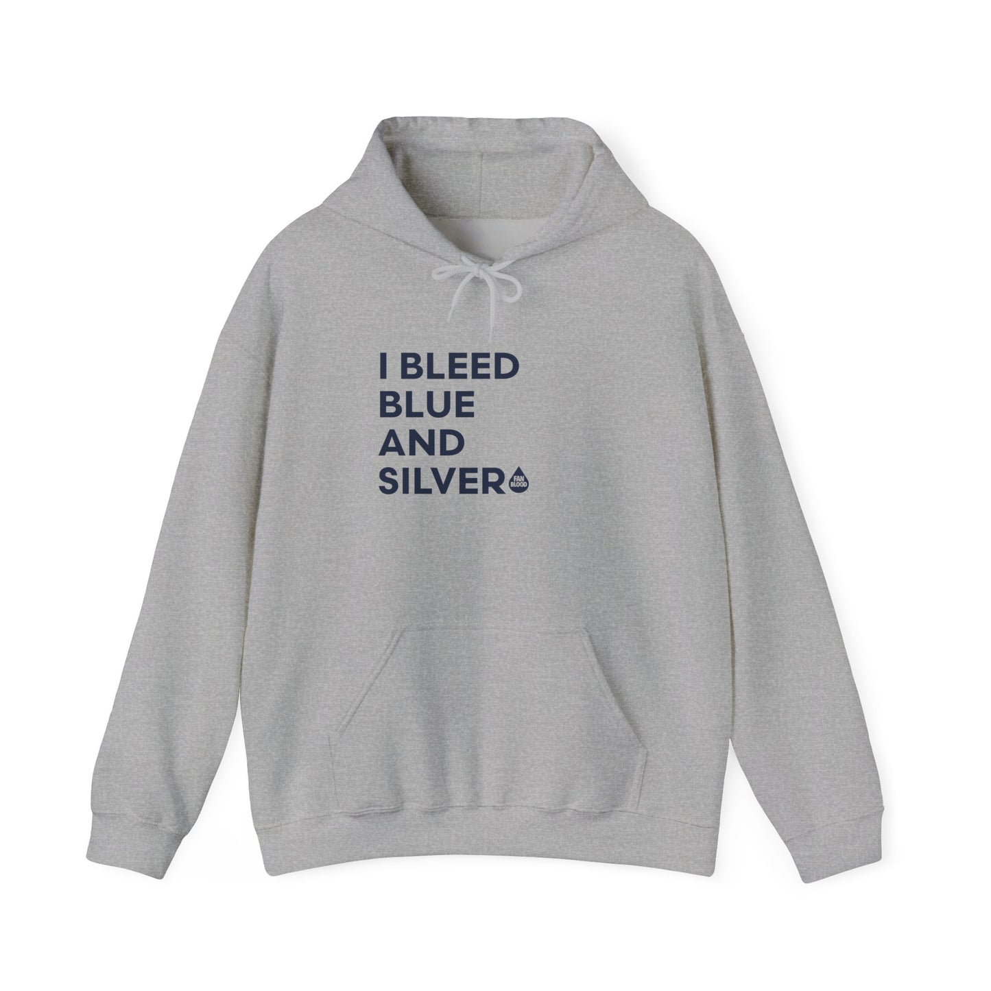 I Bleed Blue & Silver Hoodie