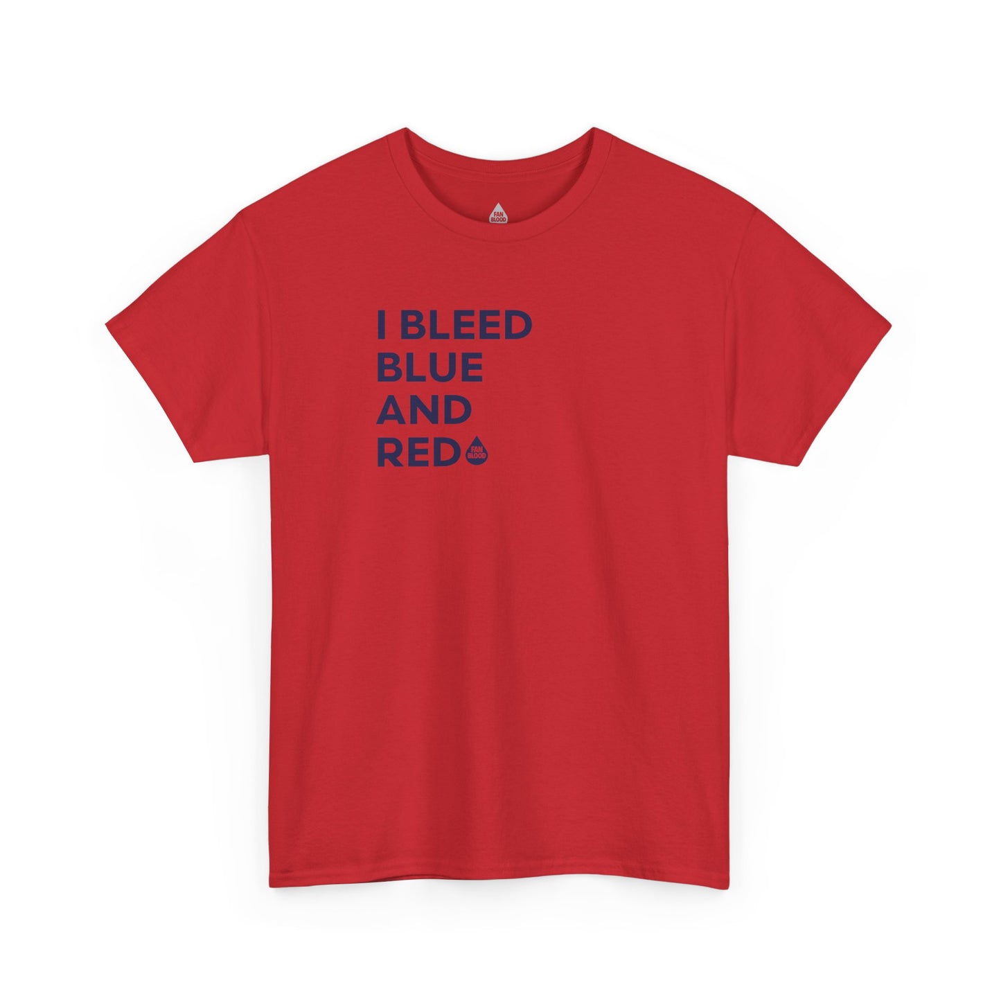 I Bleed Blue & Red T-Shirt