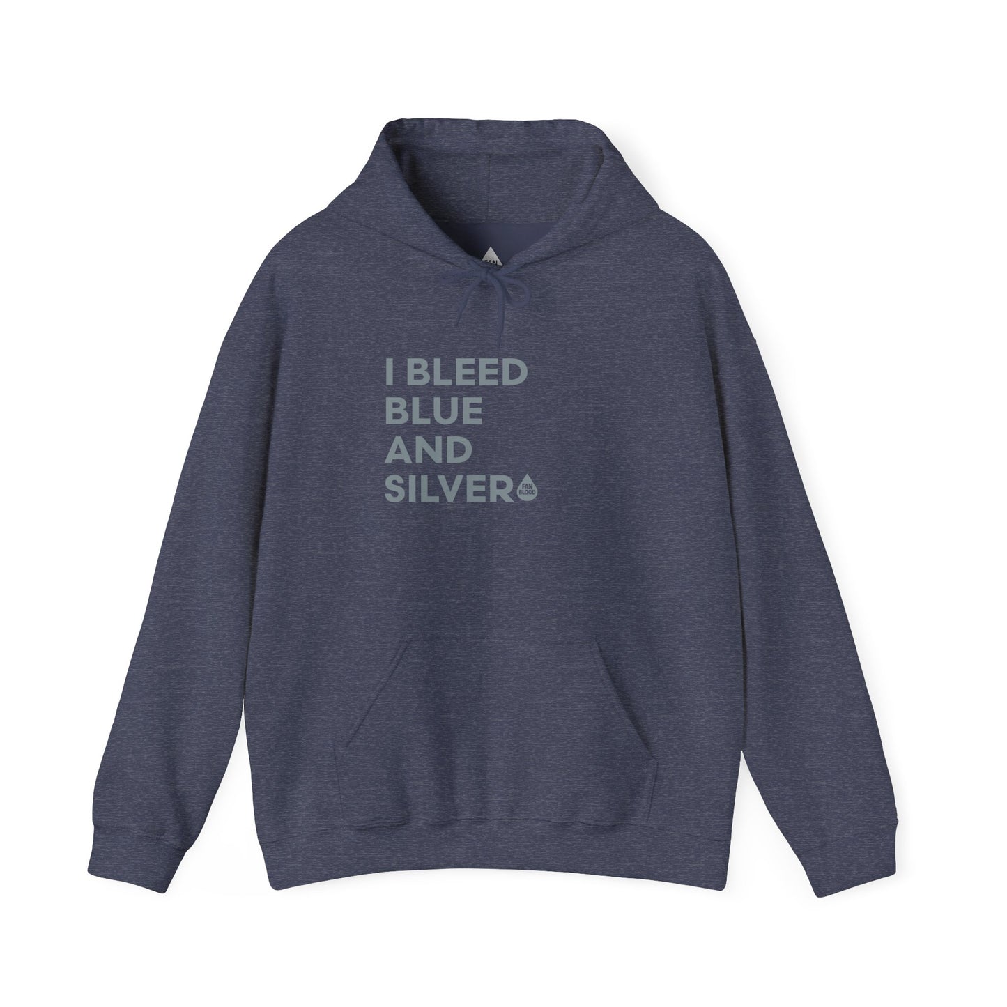 I Bleed Blue & Silver Hoodie