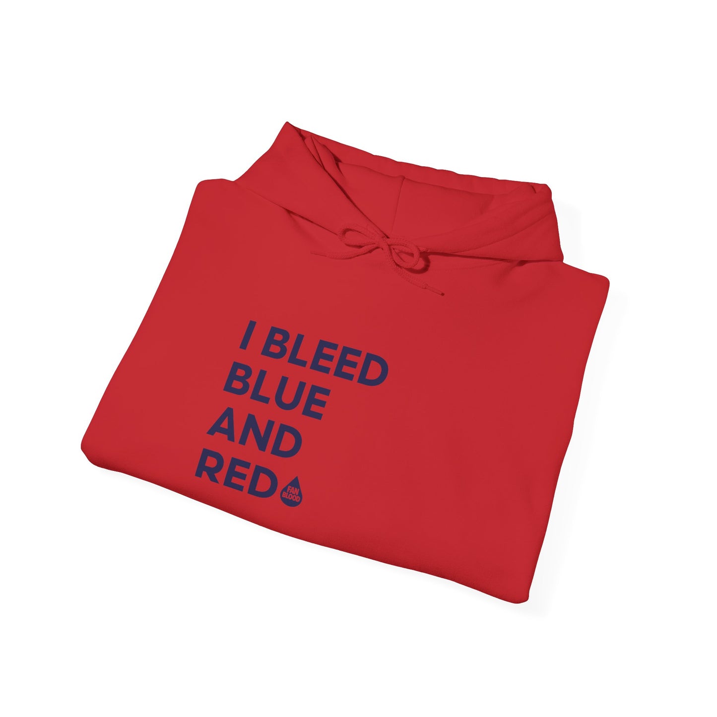 I Bleed Blue & Red Hoodie