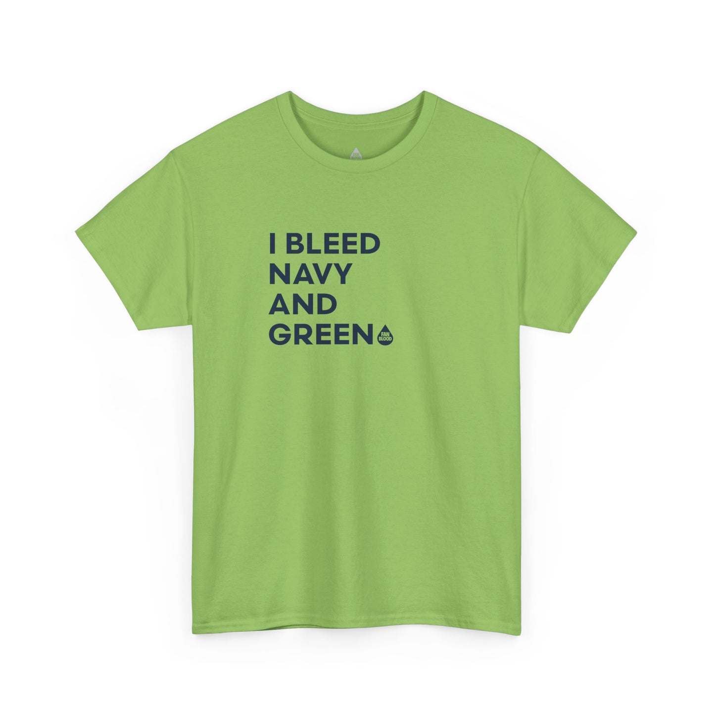 I Bleed Navy & Green T