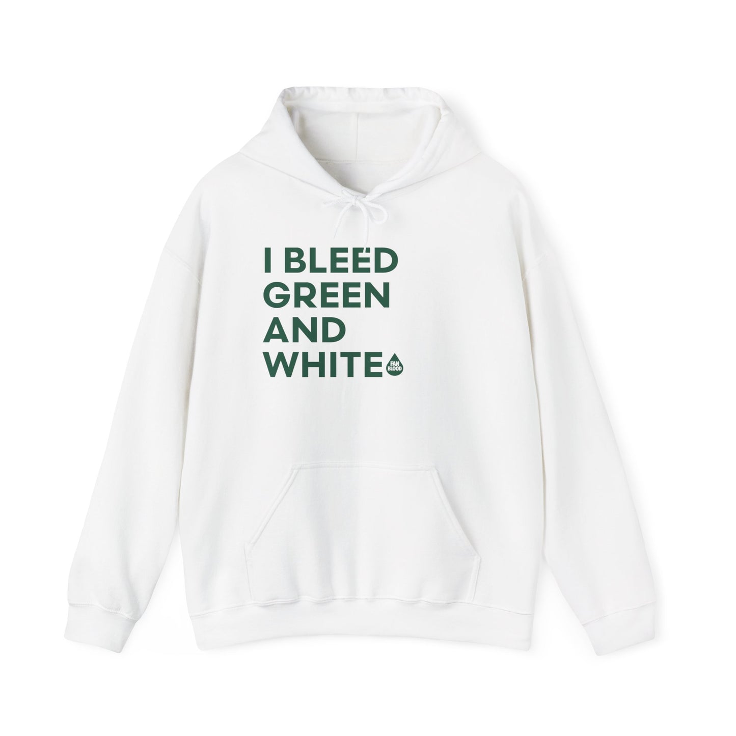 I Bleed Green & White Hoodie