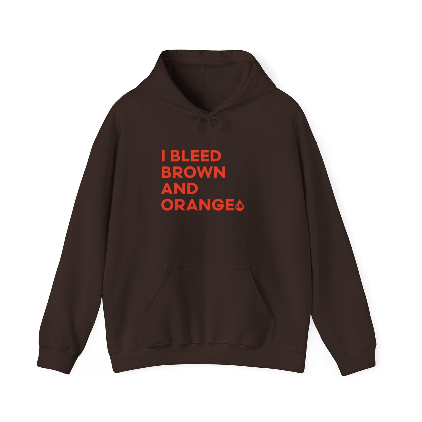 I Bleed Brown & Orange Hoodie