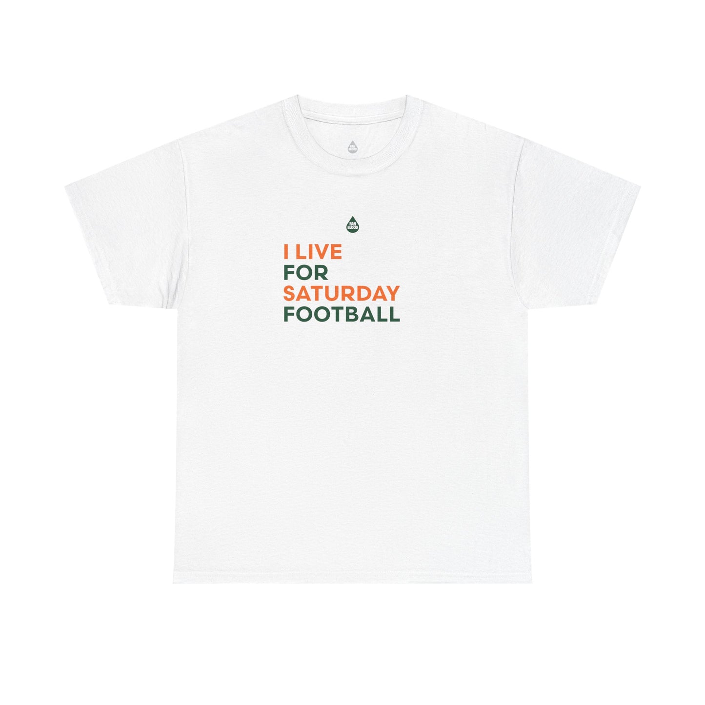 Orange & Green Saturday Football T-Shirt