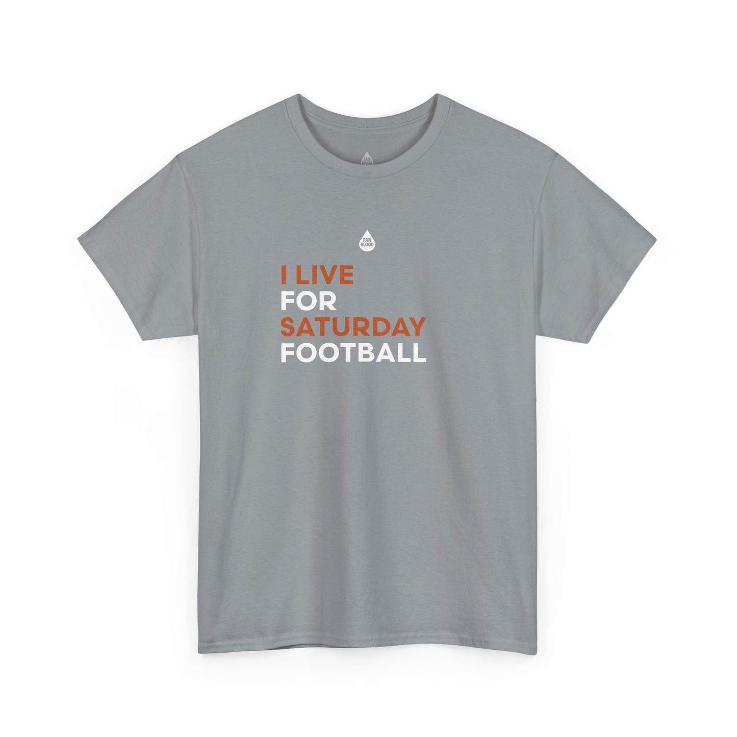 Orange & White Saturday Football T-Shirt