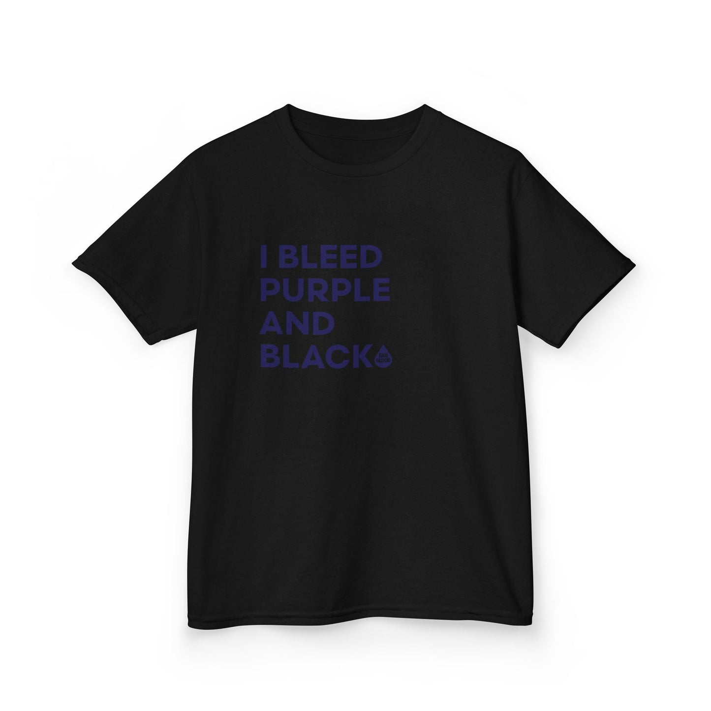I Bleed Purple & Black Kid's T