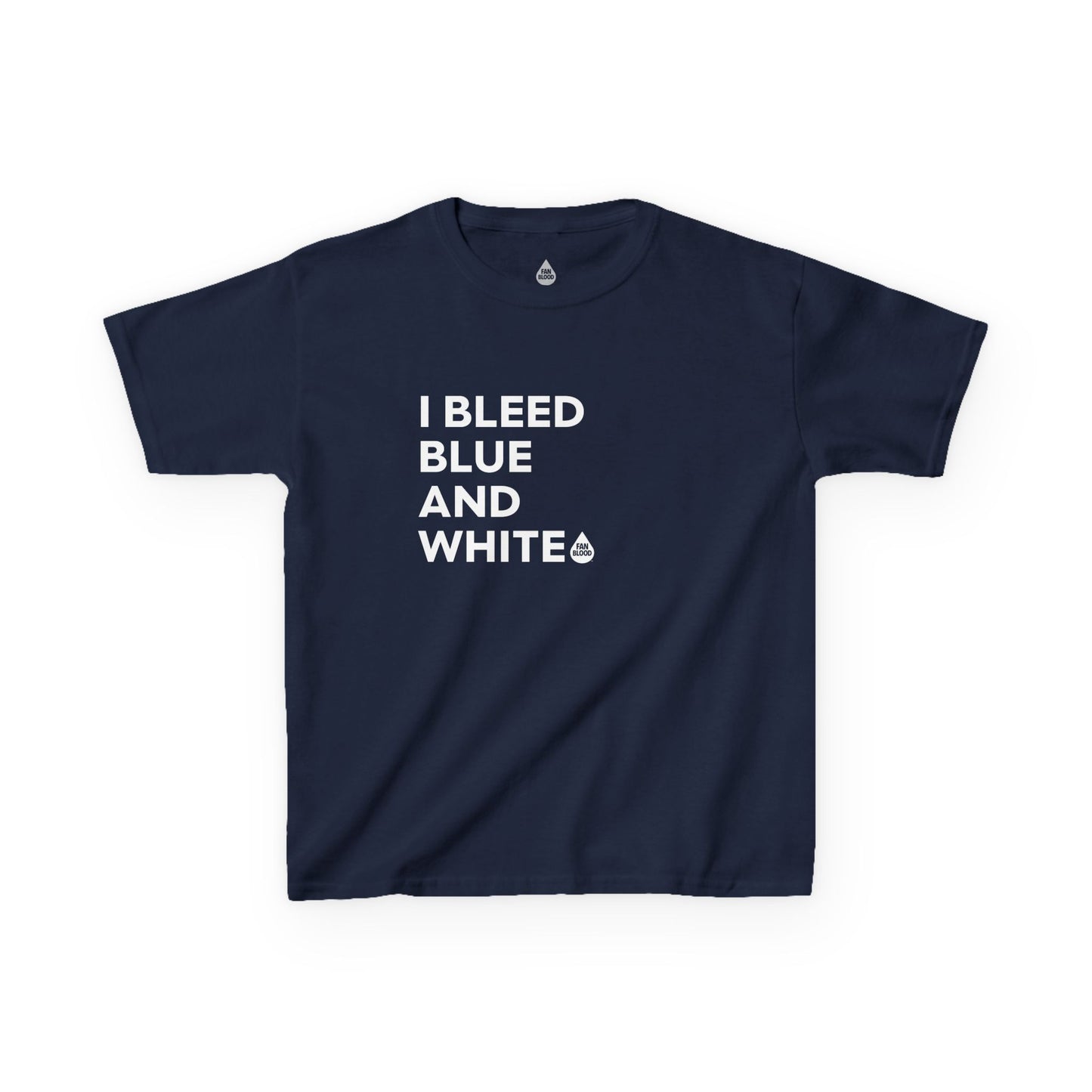 I Bleed Blue & White Kid's T