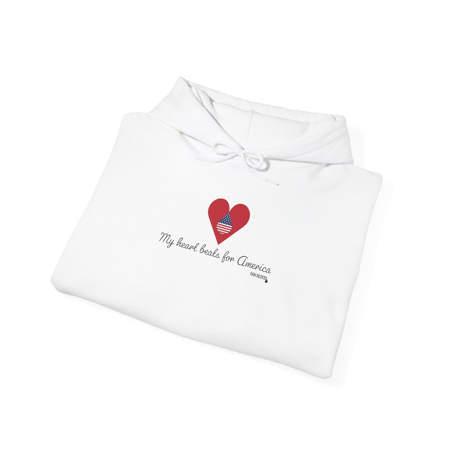USA Heart Beats Hoodie
