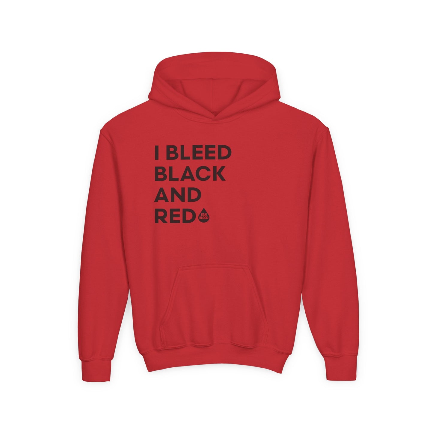 I Bleed Black & Red Kid's Hoodie