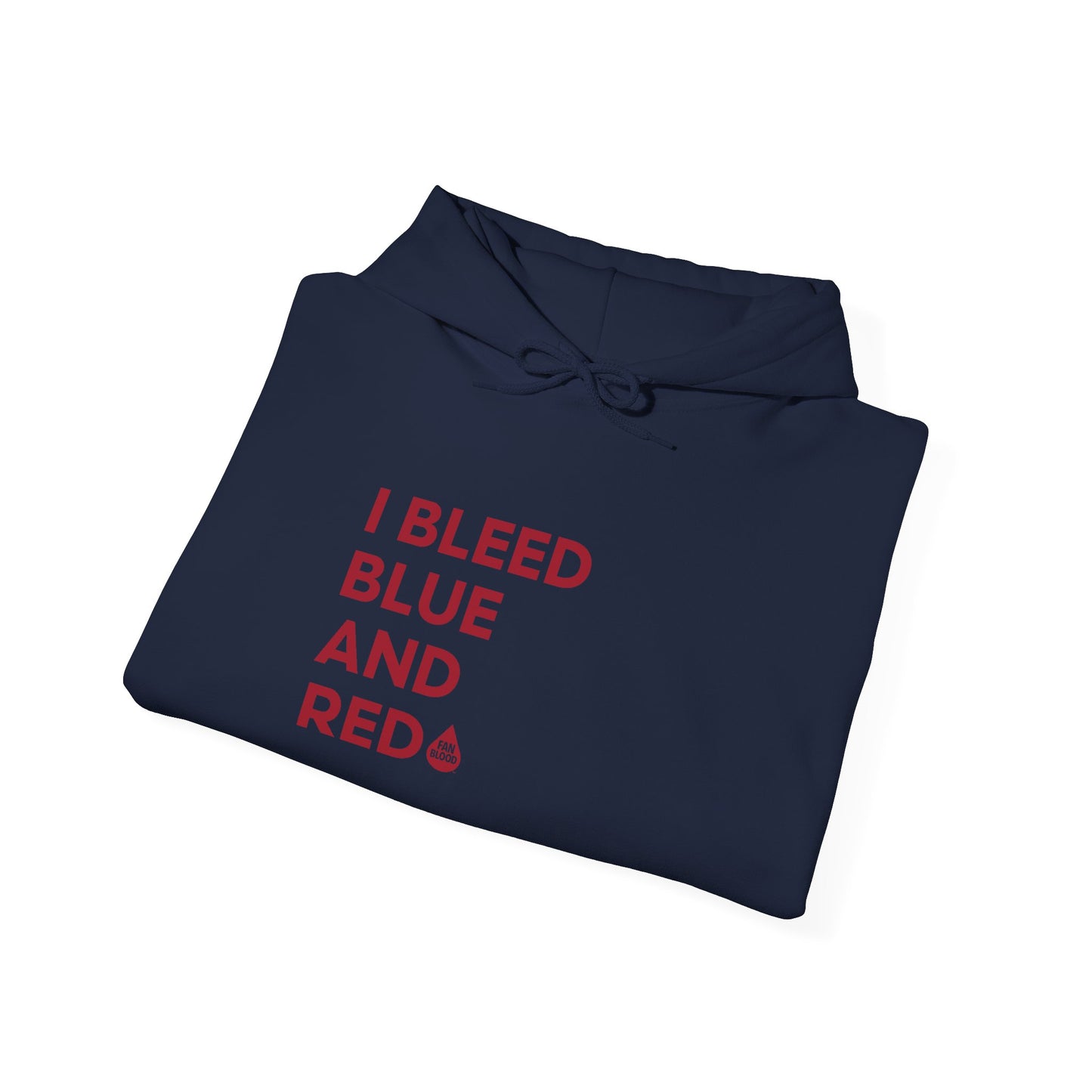I Bleed Blue & Red Hoodie