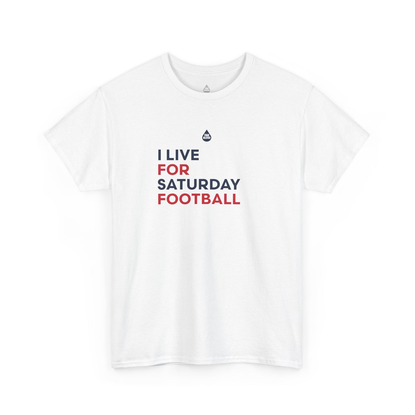 Crimson & Navy Saturday Football T-Shirt