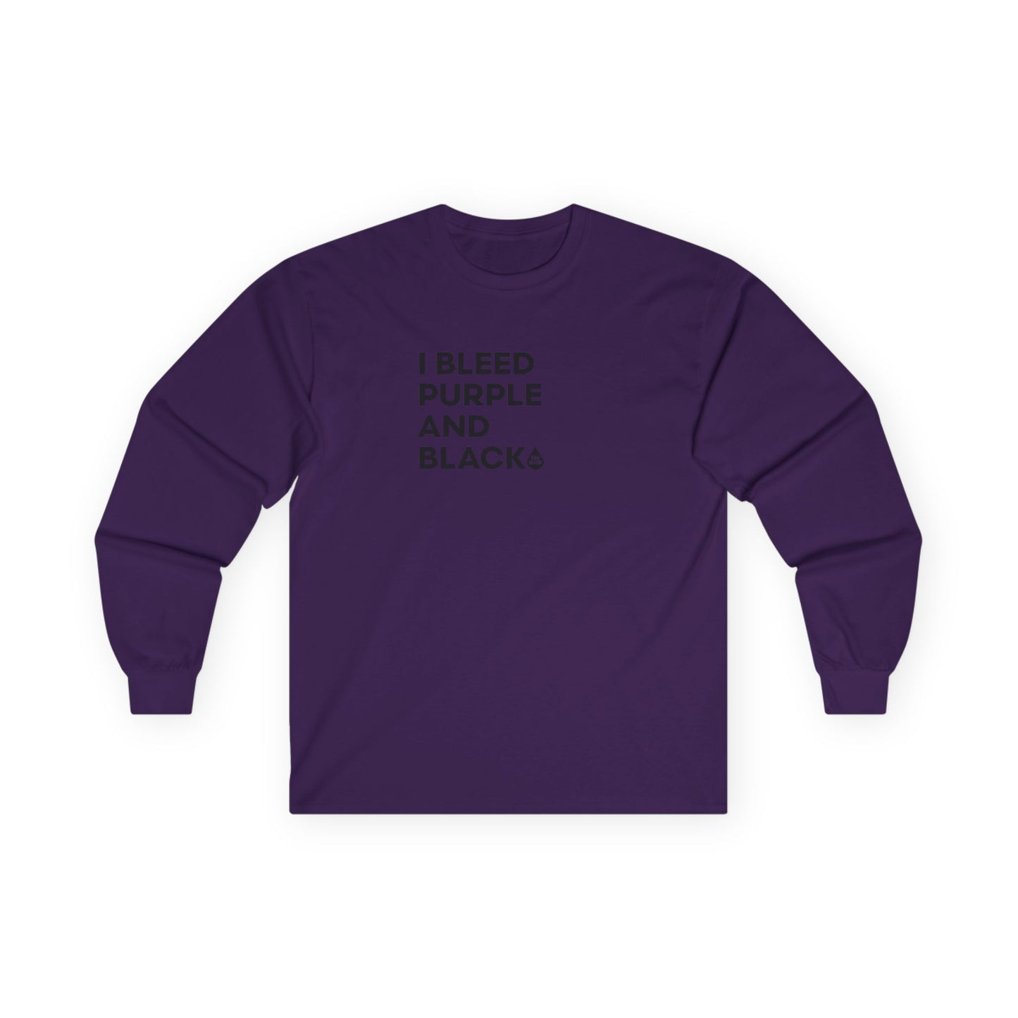 I Bleed Purple & Black Long Sleeve T