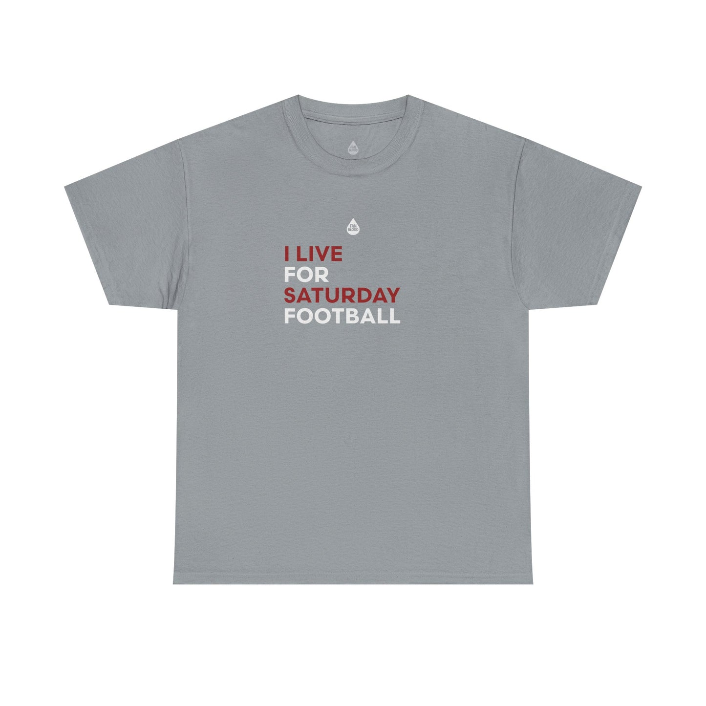 Cream & Crimson Saturday Football T-Shirt