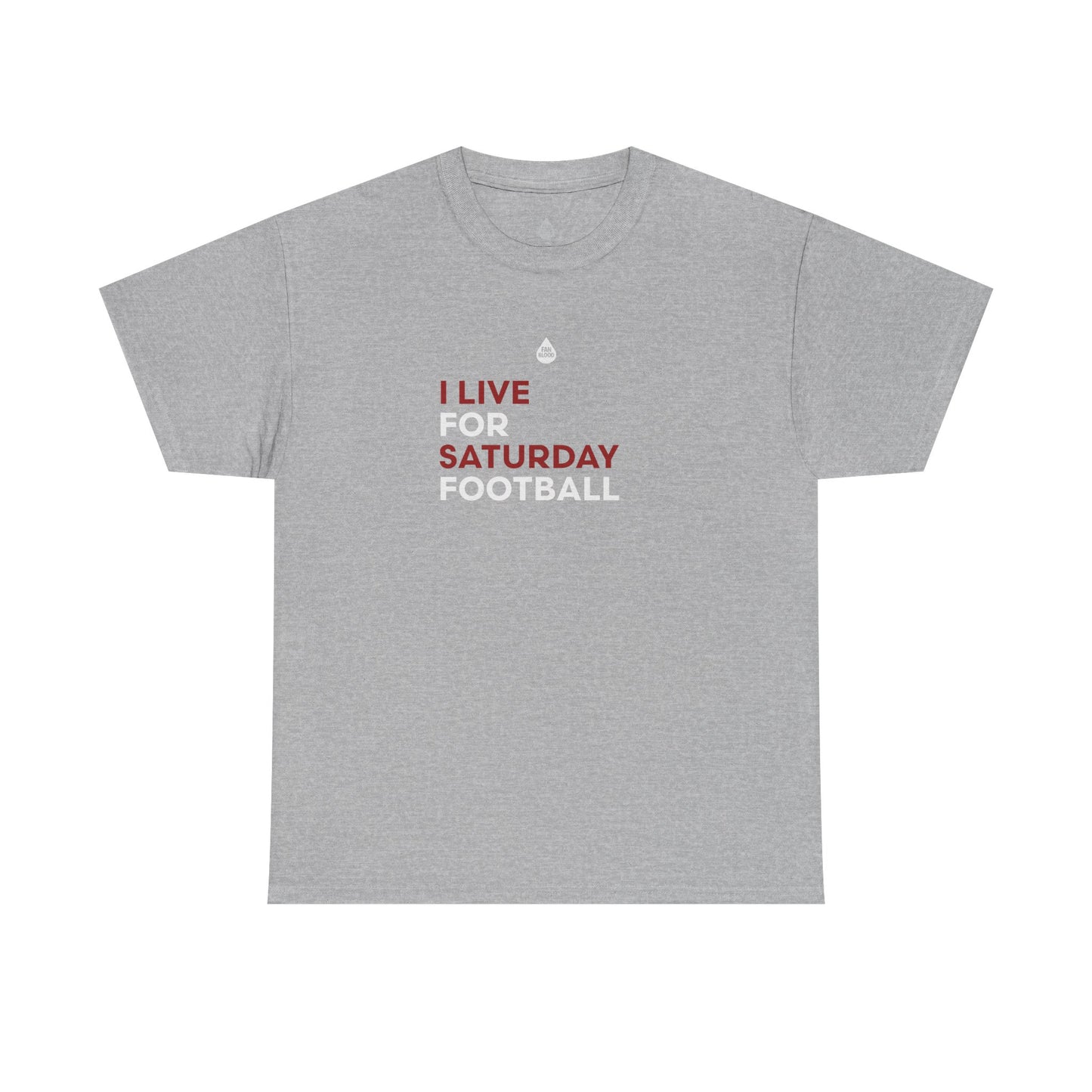 Cream & Crimson Saturday Football T-Shirt