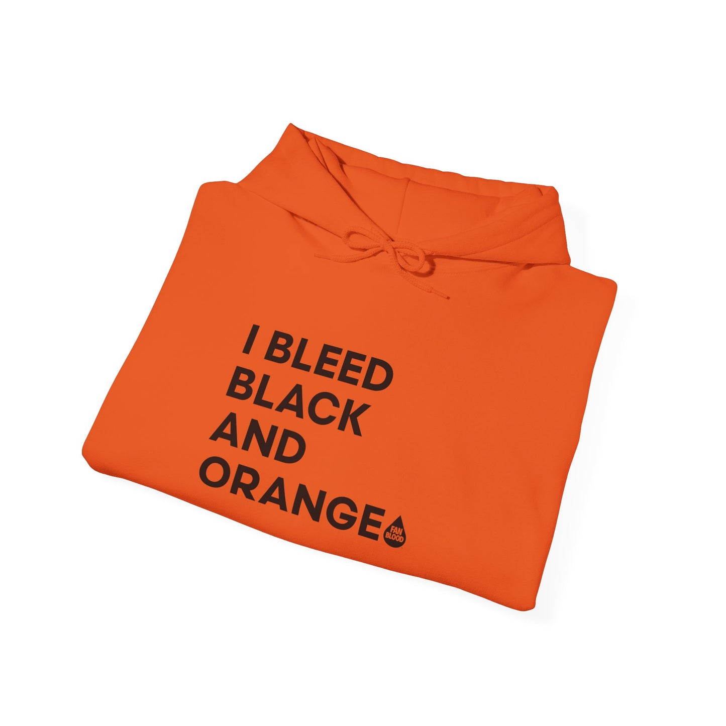 I Bleed Black & Orange Hoodie
