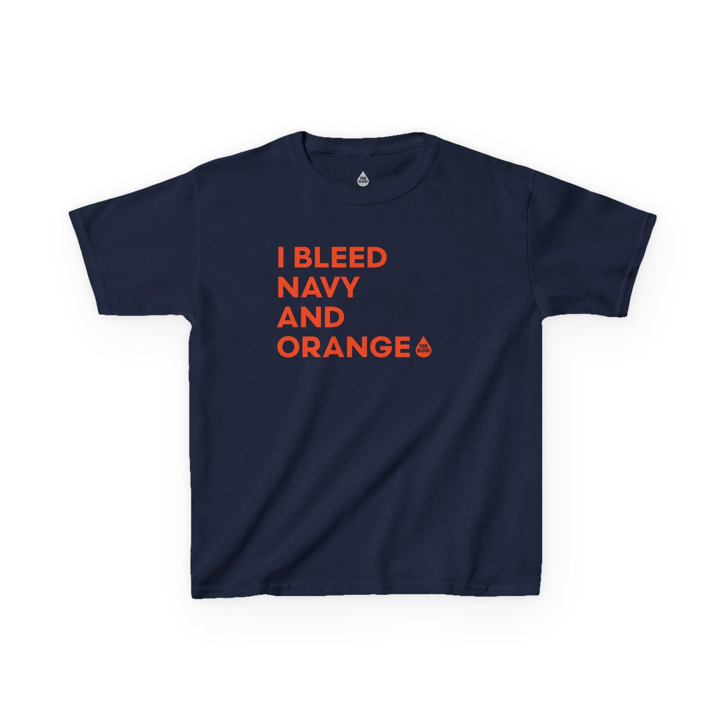 I Bleed Navy & Orange Kid's T