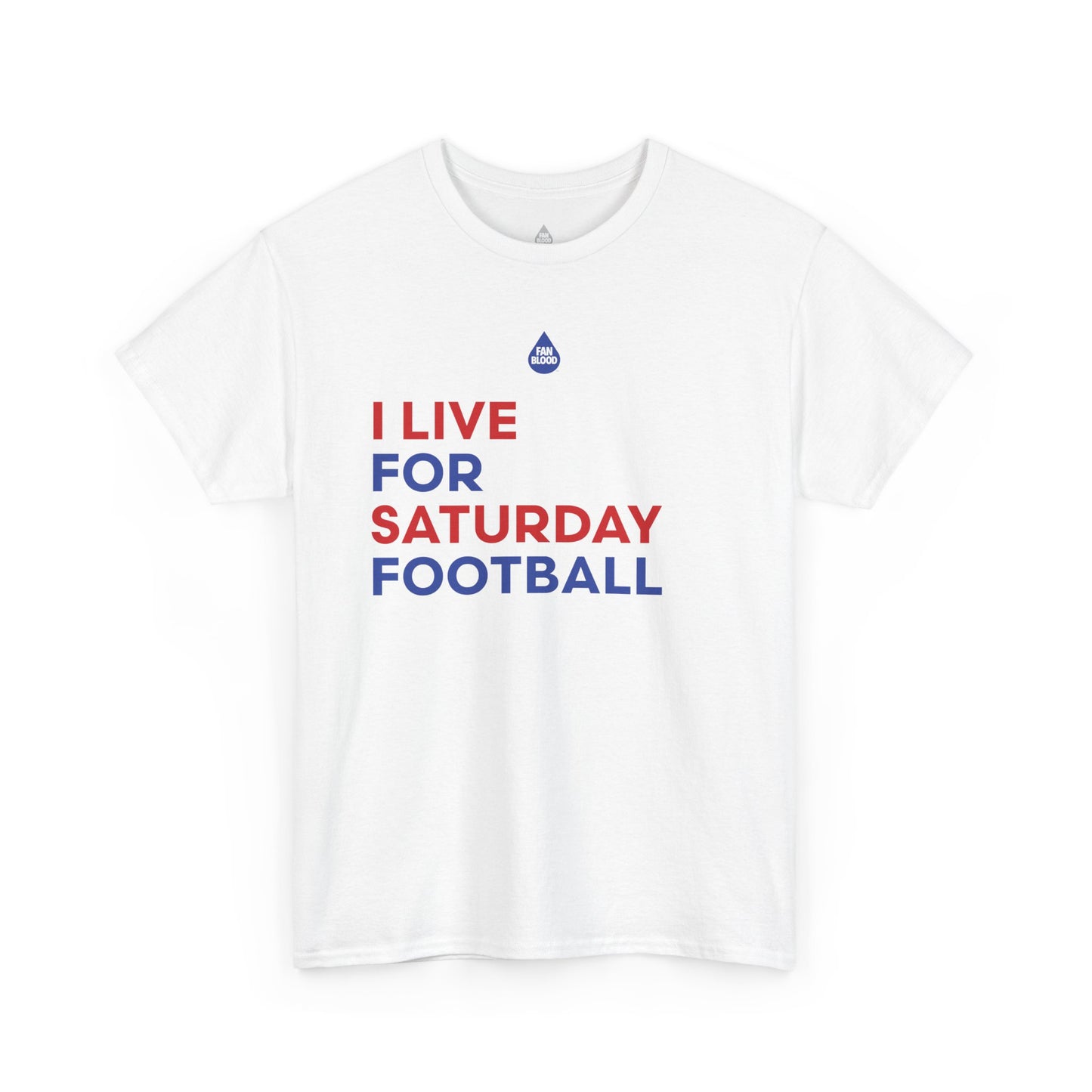 Blue & Red Saturday Football T-Shirt