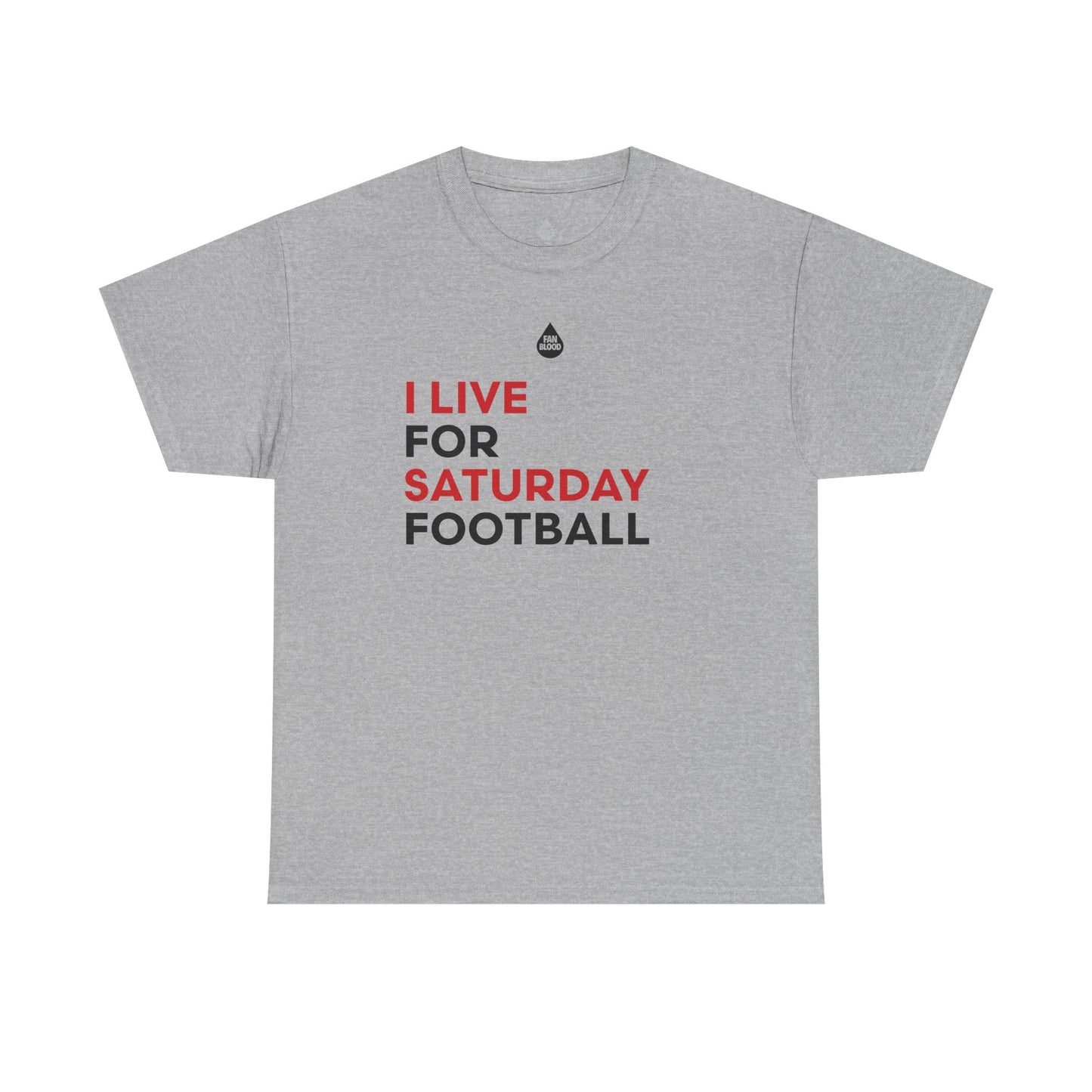 Red & Black Saturday Football T-Shirt