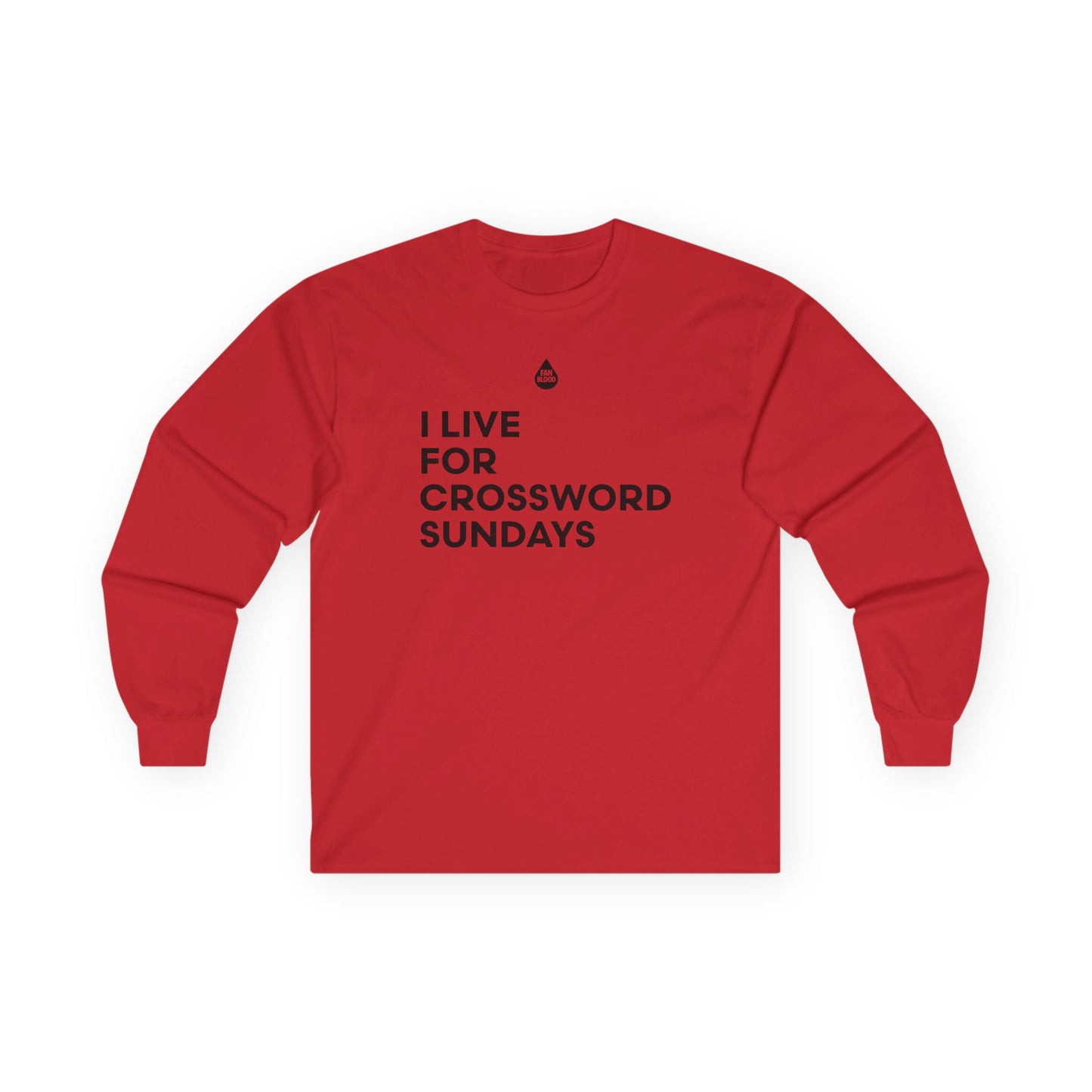 Live For Crossword Sundays Long Sleeve T