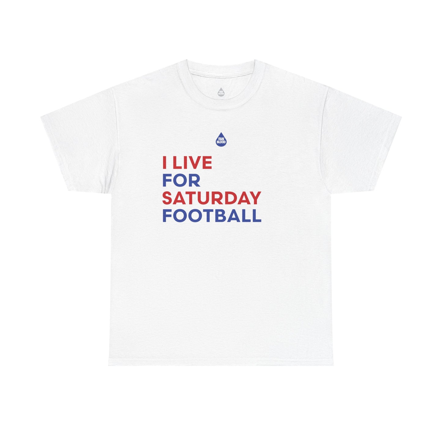 Blue & Red Saturday Football T-Shirt
