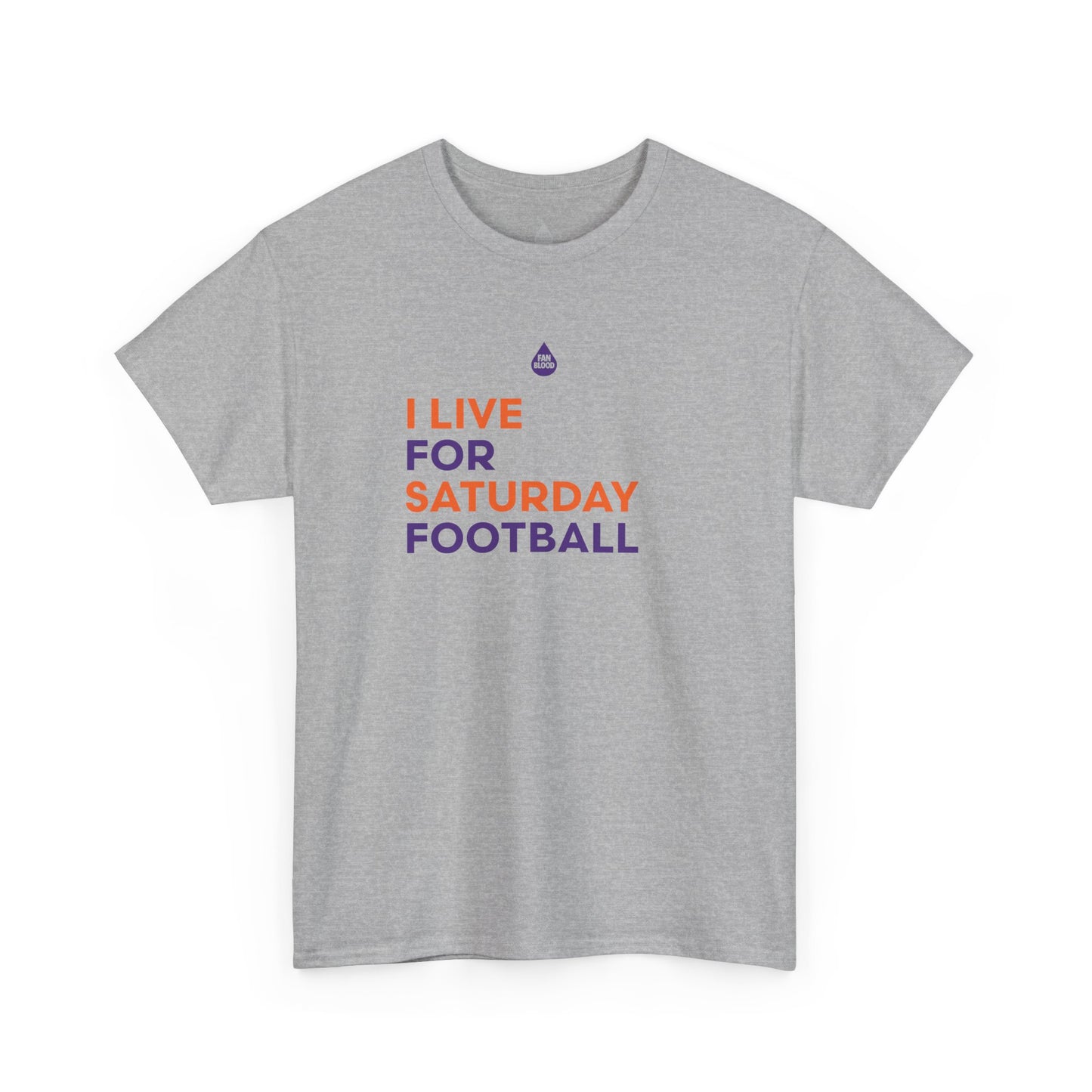 Orange & Purple Saturday Football T-Shirt