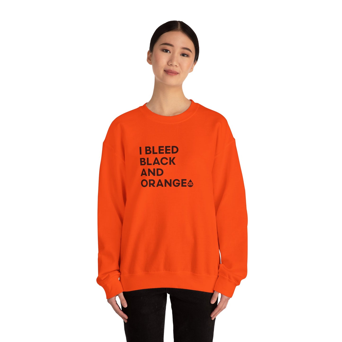 I Bleed Black & Orange Sweatshirt