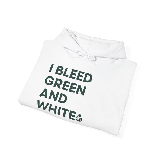 I Bleed Green & White EL Hoodie