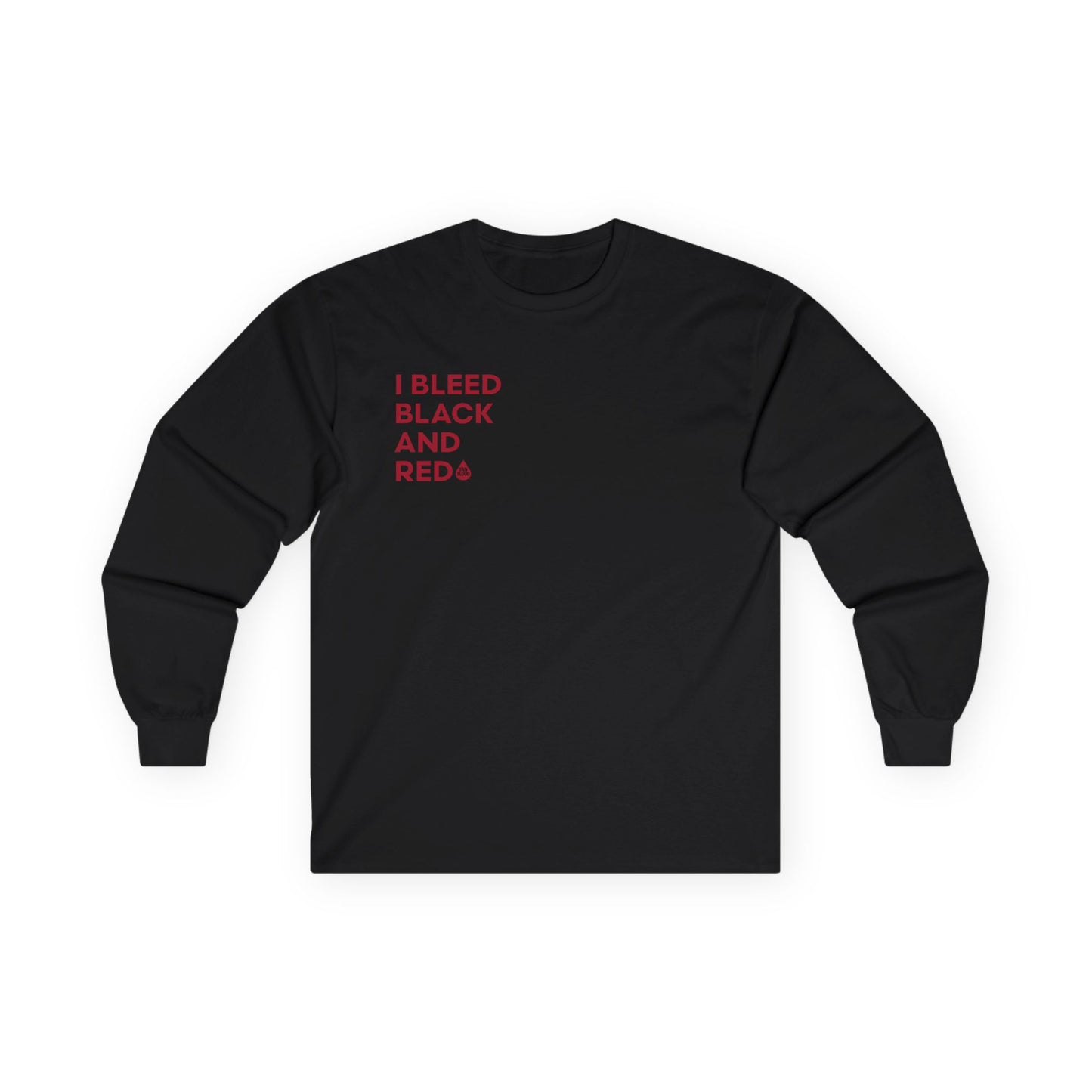 I Bleed Black & Red Long Sleeve T