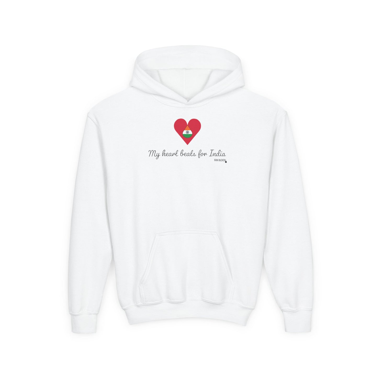 India Heart Beats Kid's Hoodie