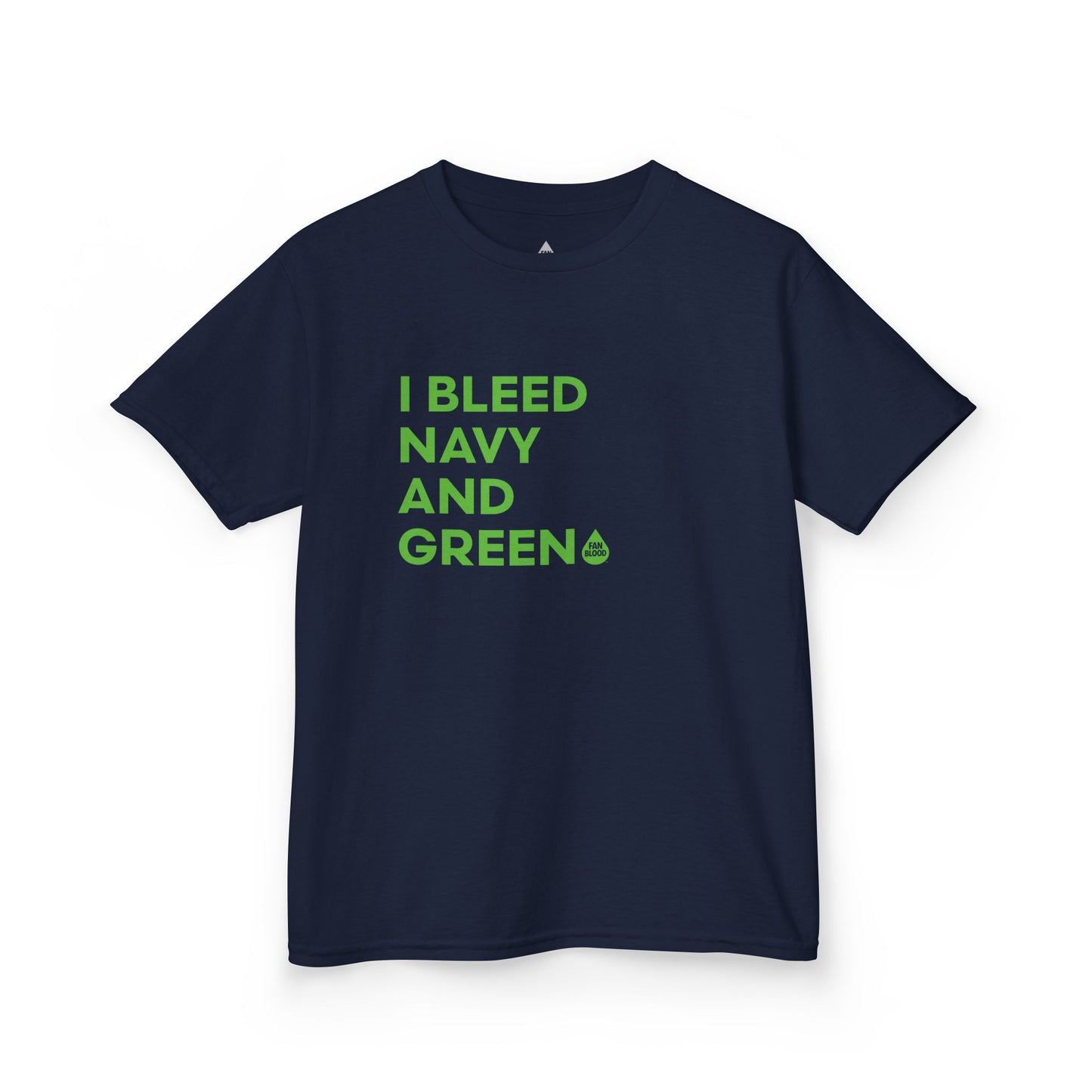 I Bleed Navy & Green Kid's T