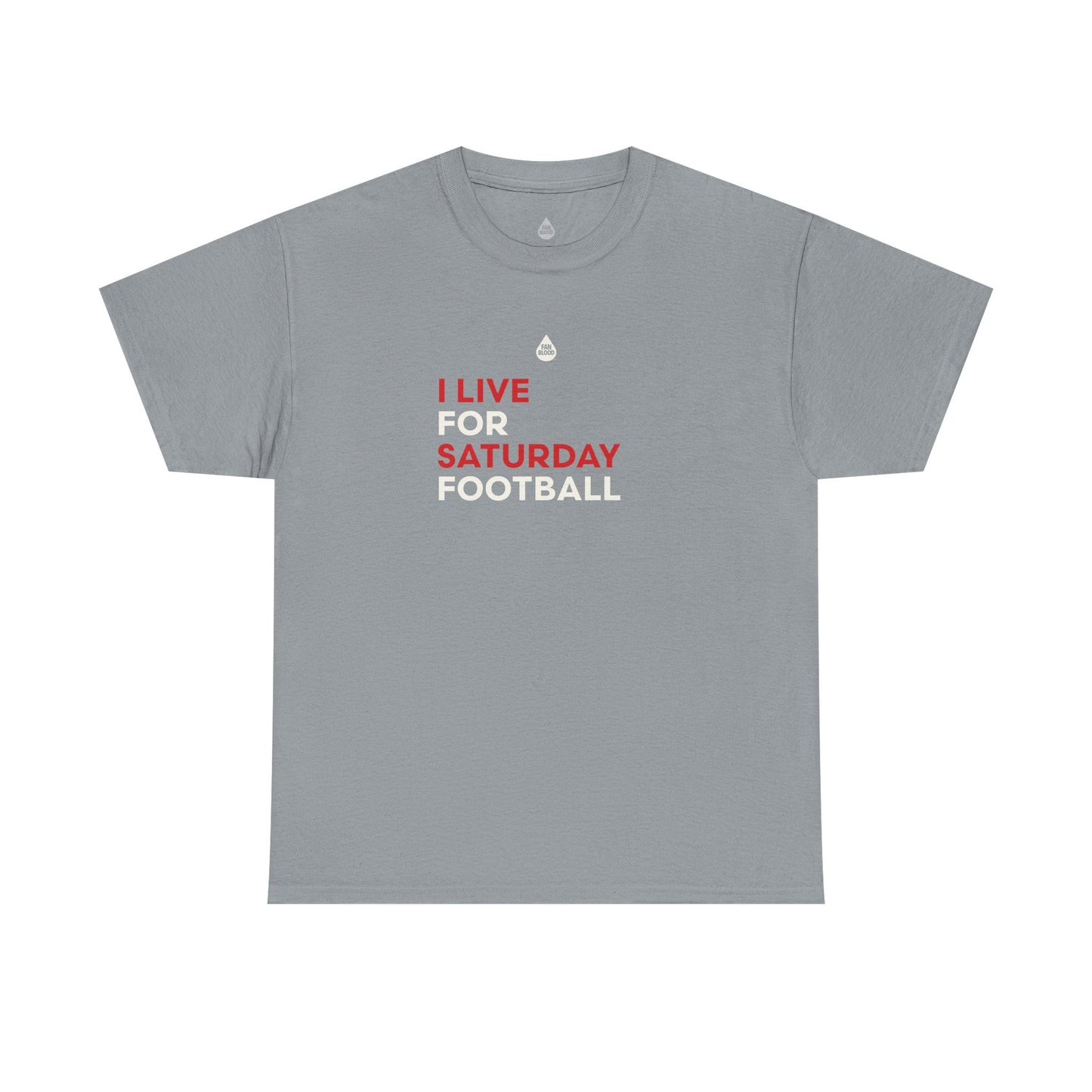 Scarlet & Cream Saturday Football T-Shirt