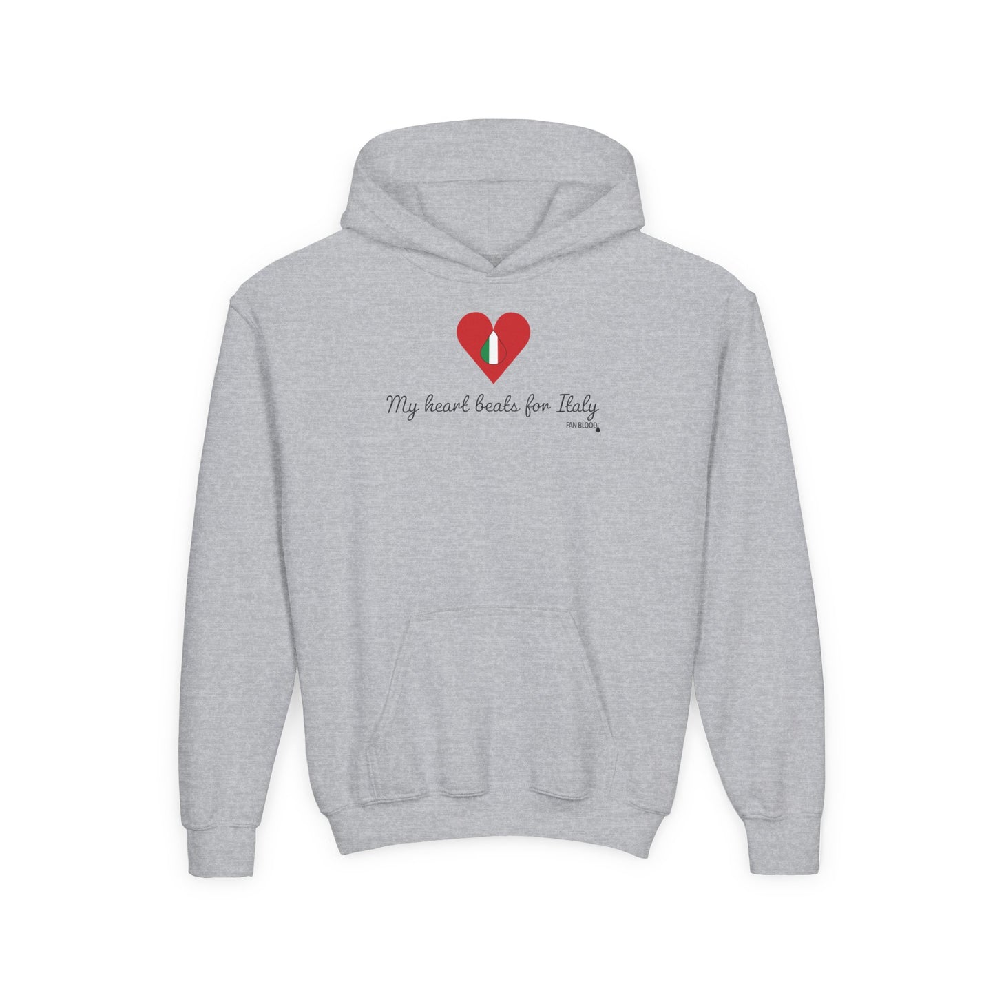 Italy Heart Beats Kid's Hoodie