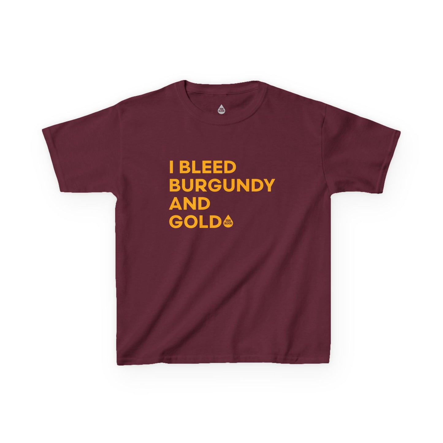 I Bleed Burgandy & Gold Kid's T