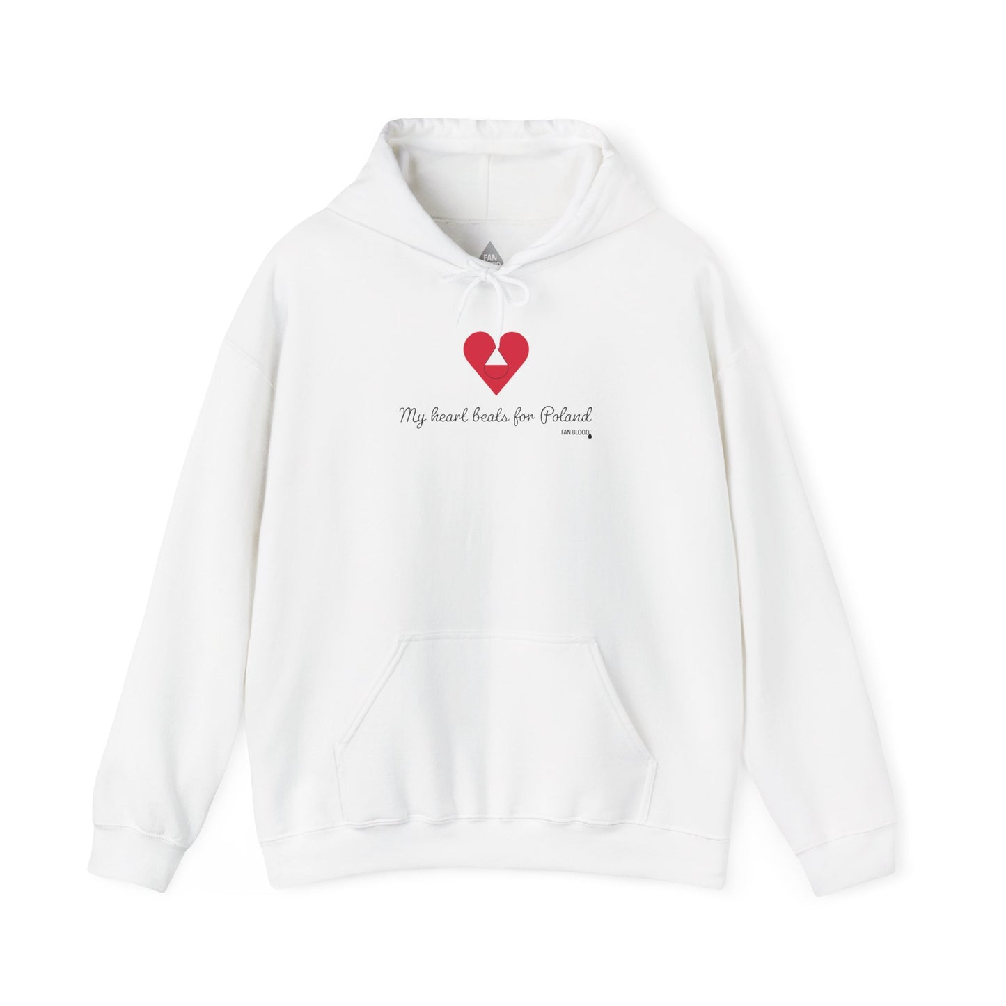 Poland Heart Beats Hoodie