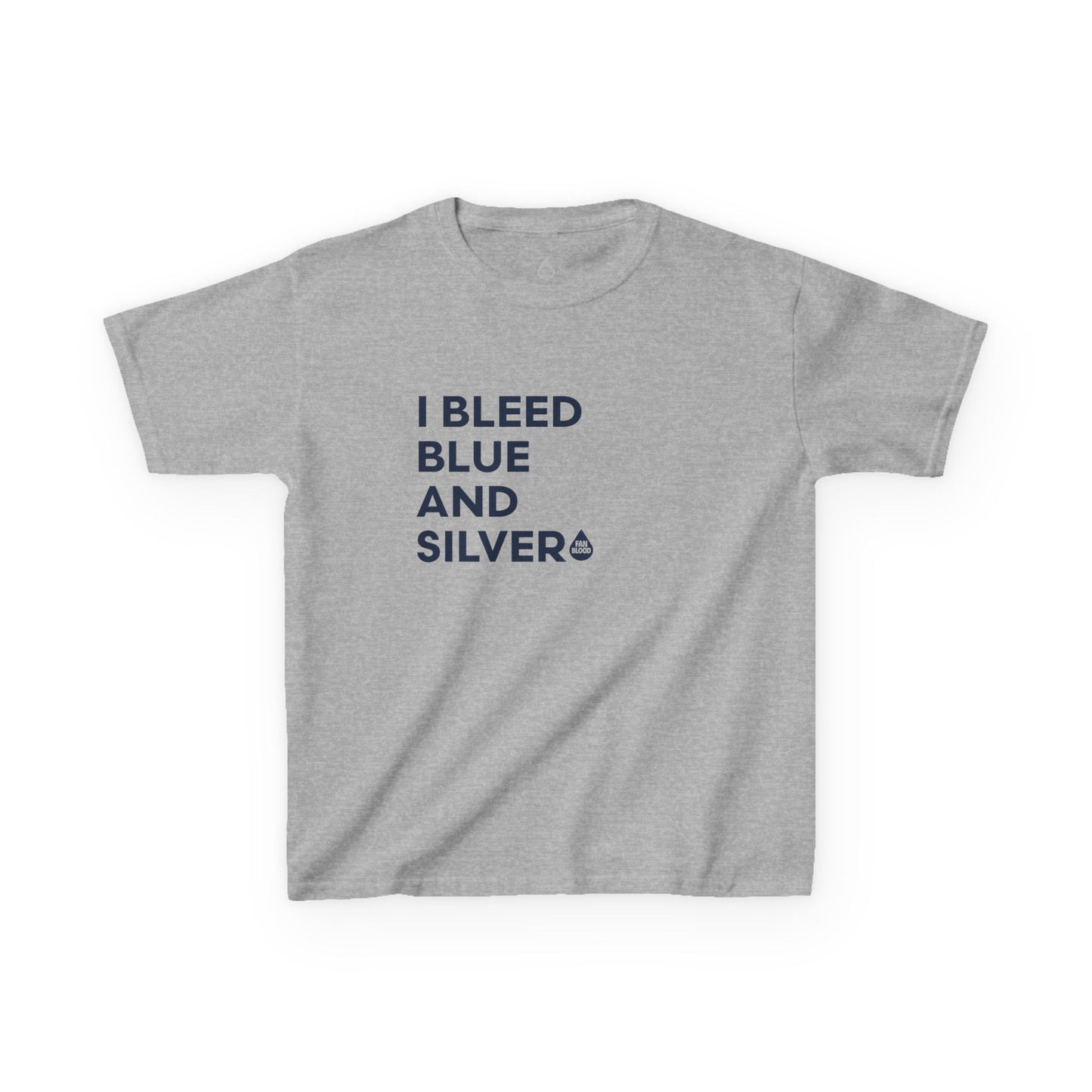 I Bleed Blue & Silver Kid's T
